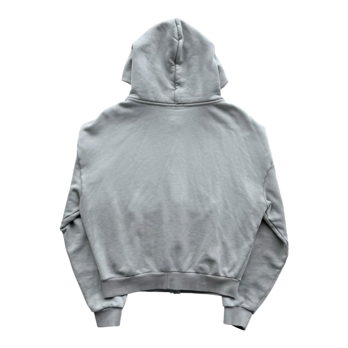 Triple Skull Zip Up Hoodie Grey