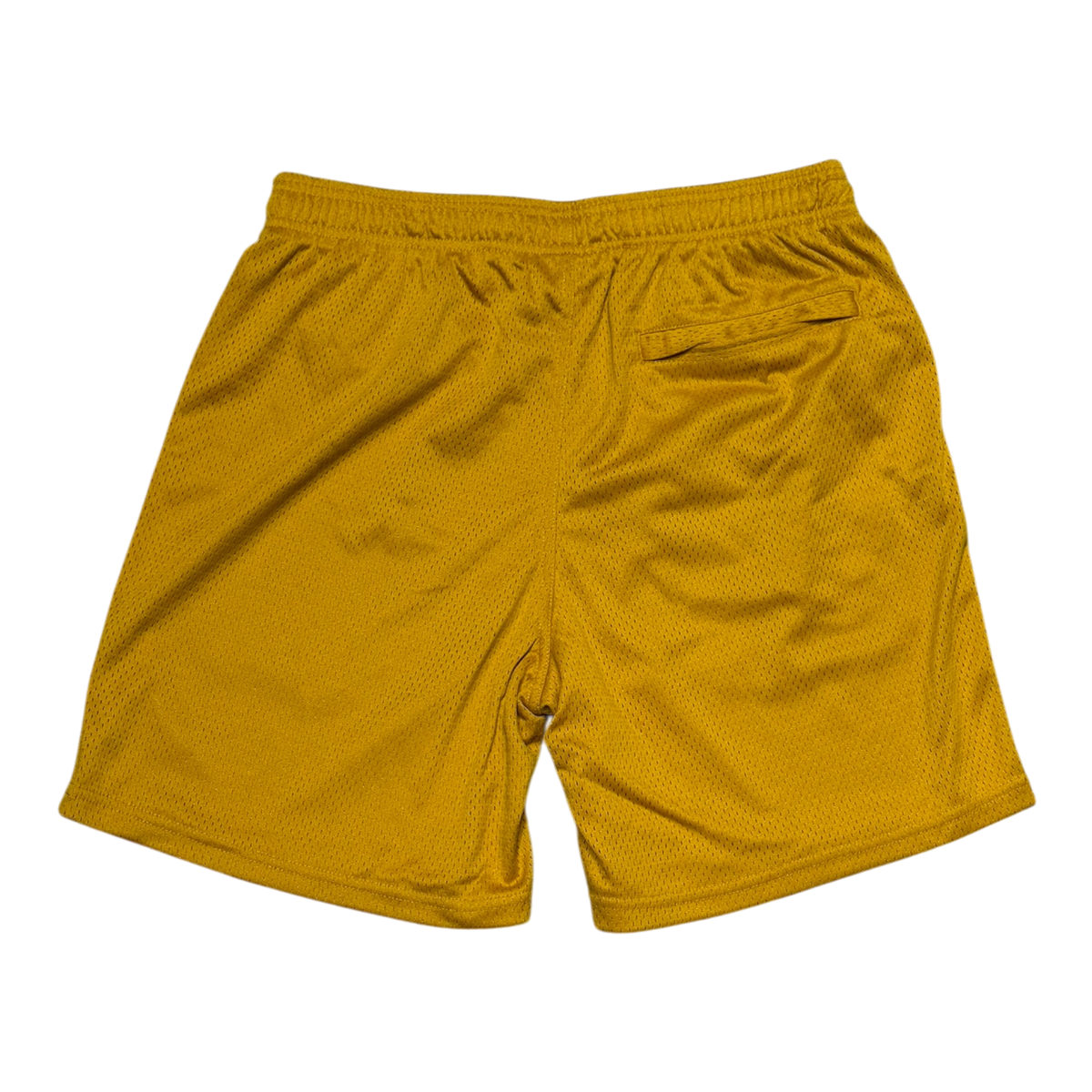 Gold Mesh Logo Shorts