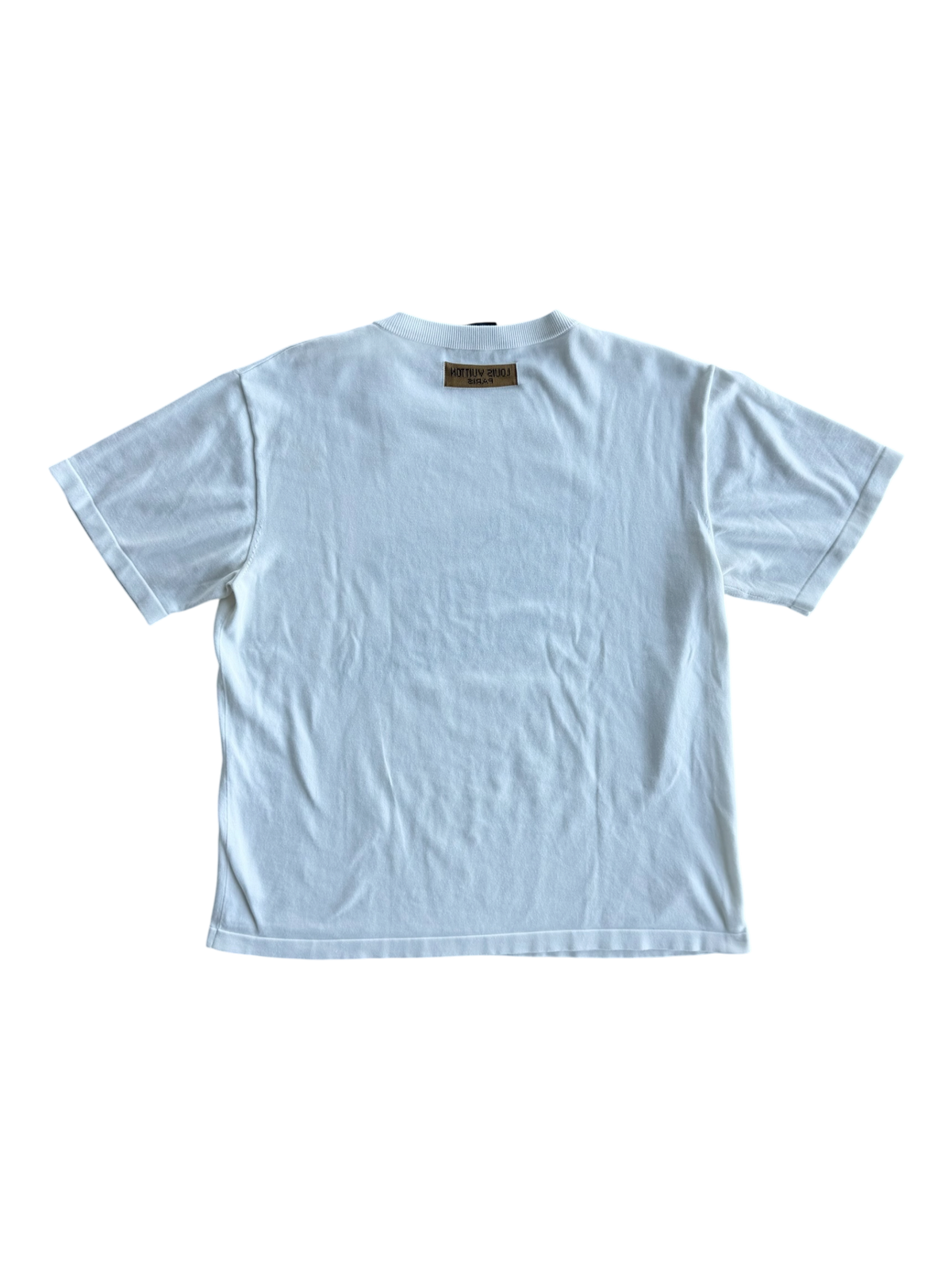 White Maison Intarsia T-Shirt