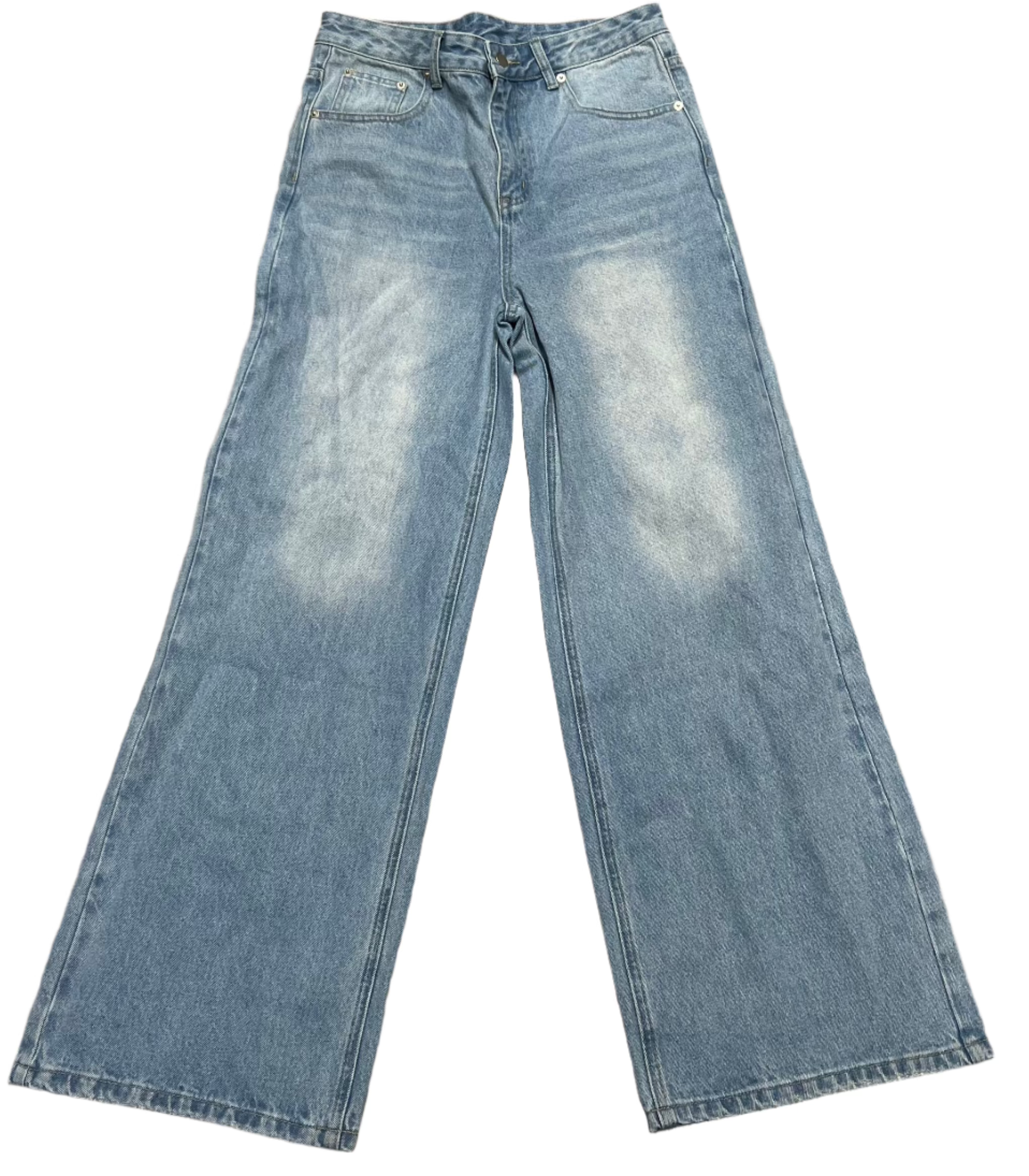 Baggy Light Wash "LR" Jeans