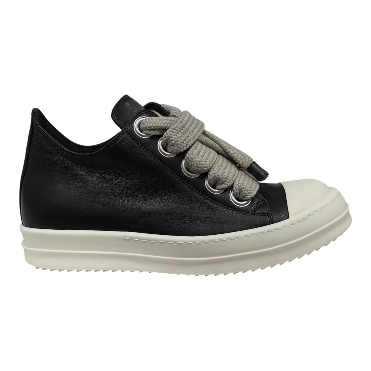 Black Jumbo Laced Low Sneakers
