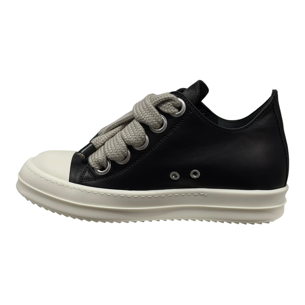 Black Jumbo Laced Low Sneakers