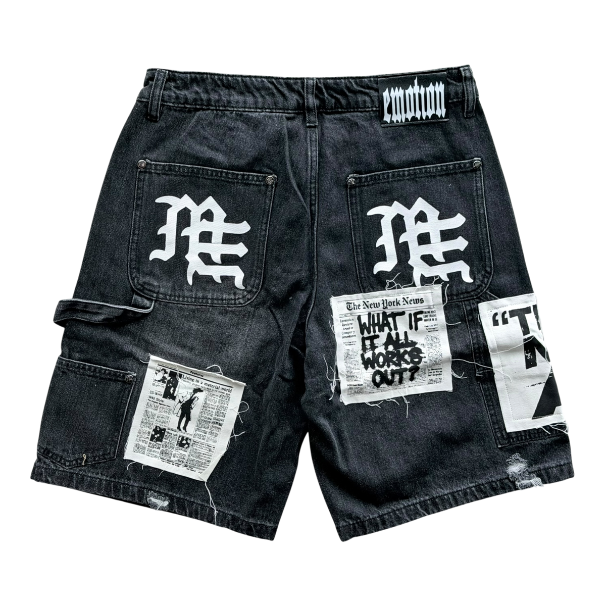 Black “AI” Carpenter Shorts