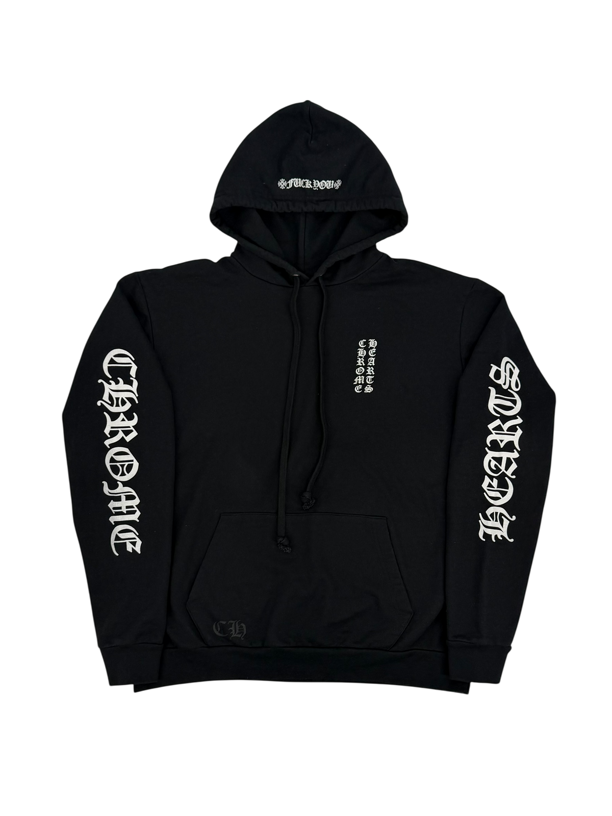 FU Vertical Logo Hoodie Black/White