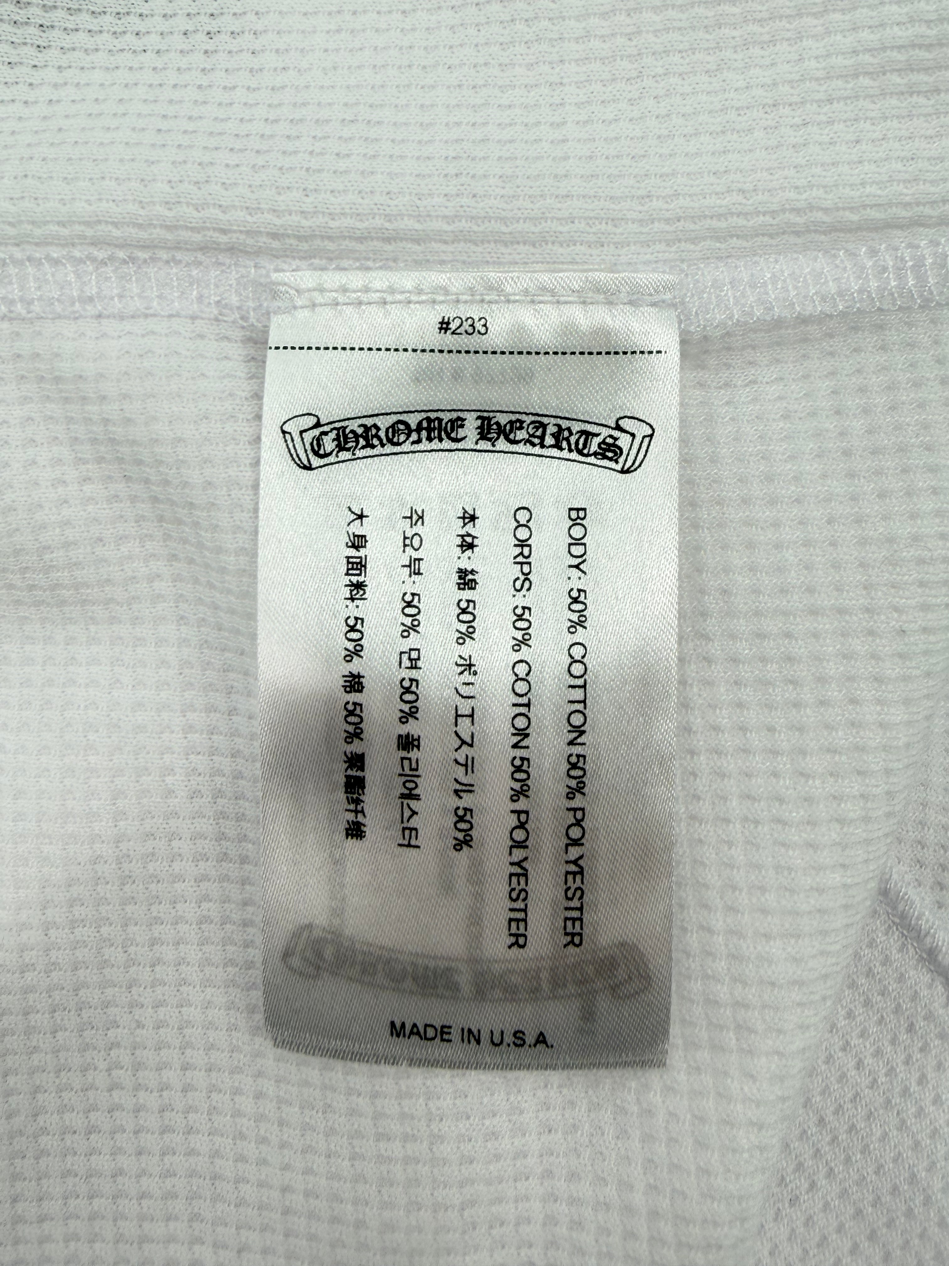 Dagger White Waffle Thermal Long Sleeve Tee