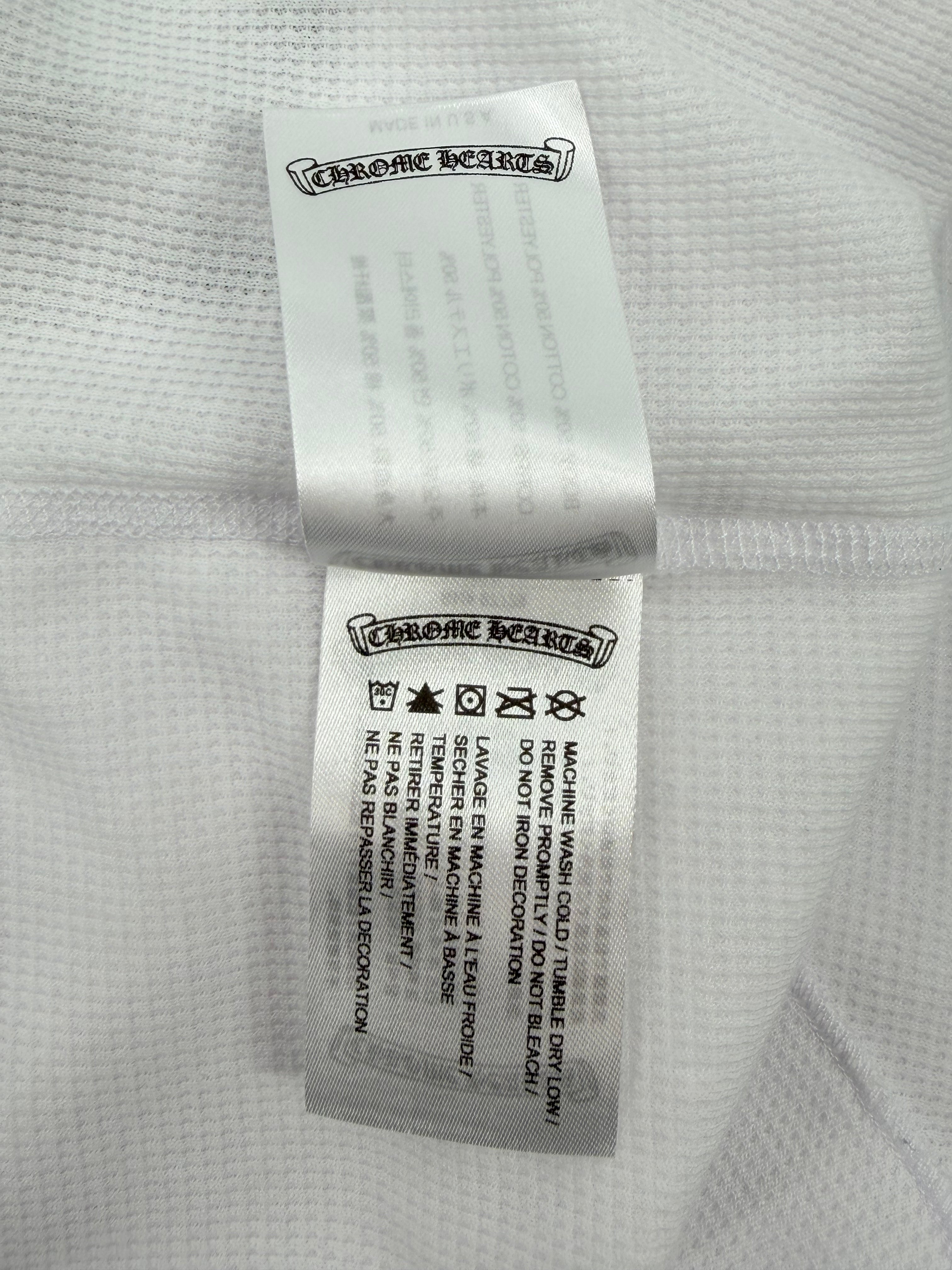 Dagger White Waffle Thermal Long Sleeve Tee