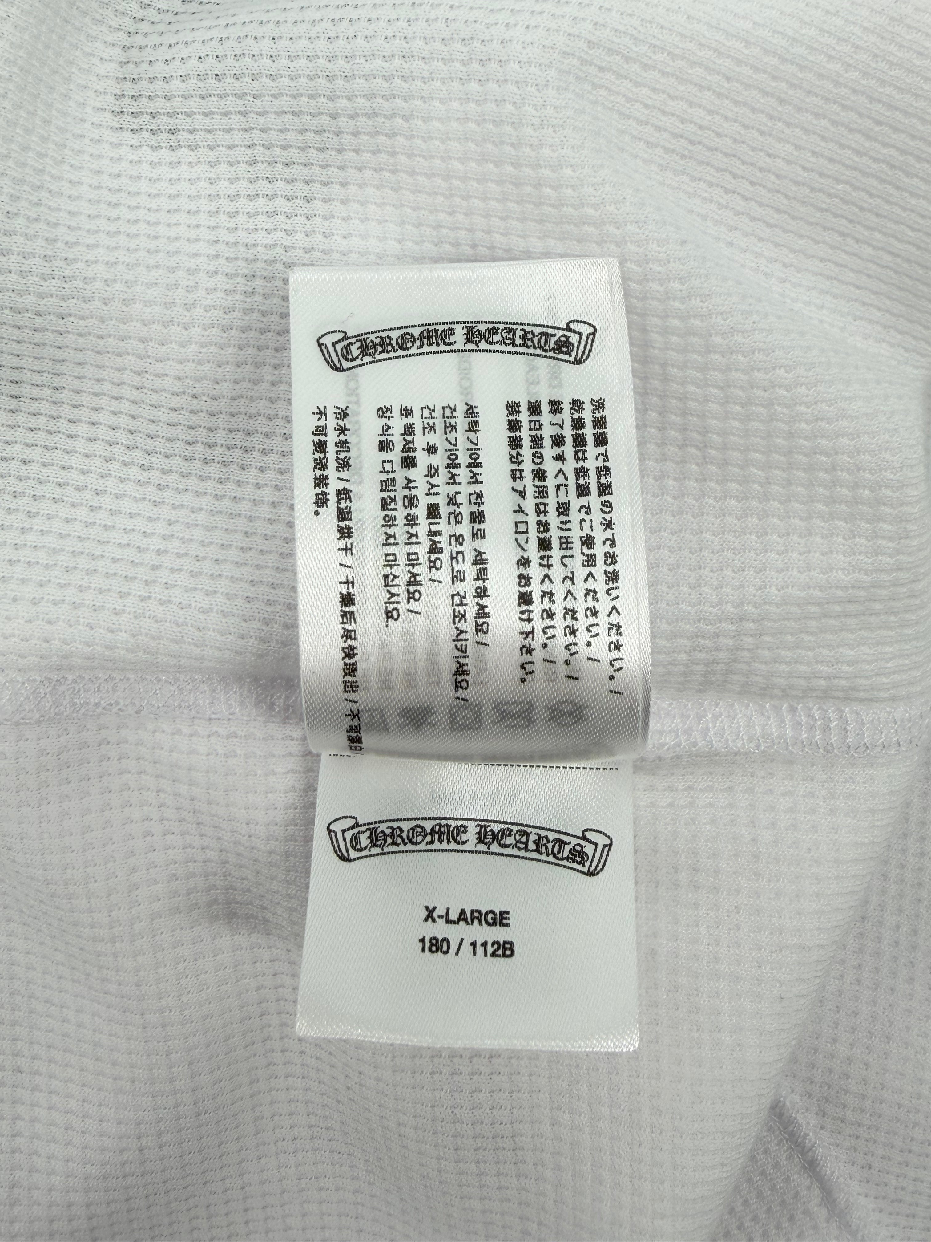 Dagger White Waffle Thermal Long Sleeve Tee