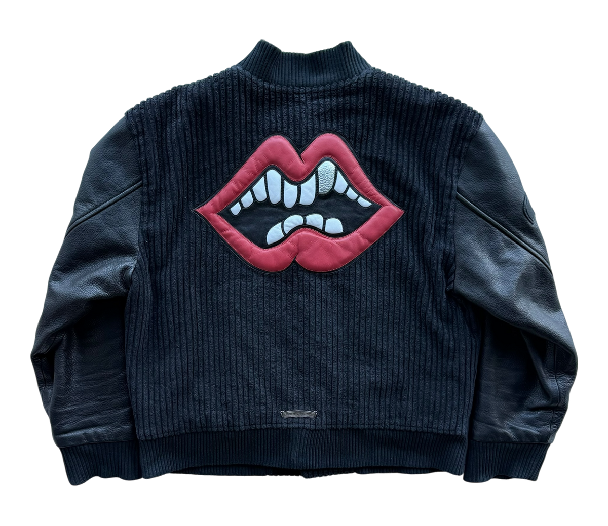 Matty Boy Lips Cross Patch Varsity Jacket