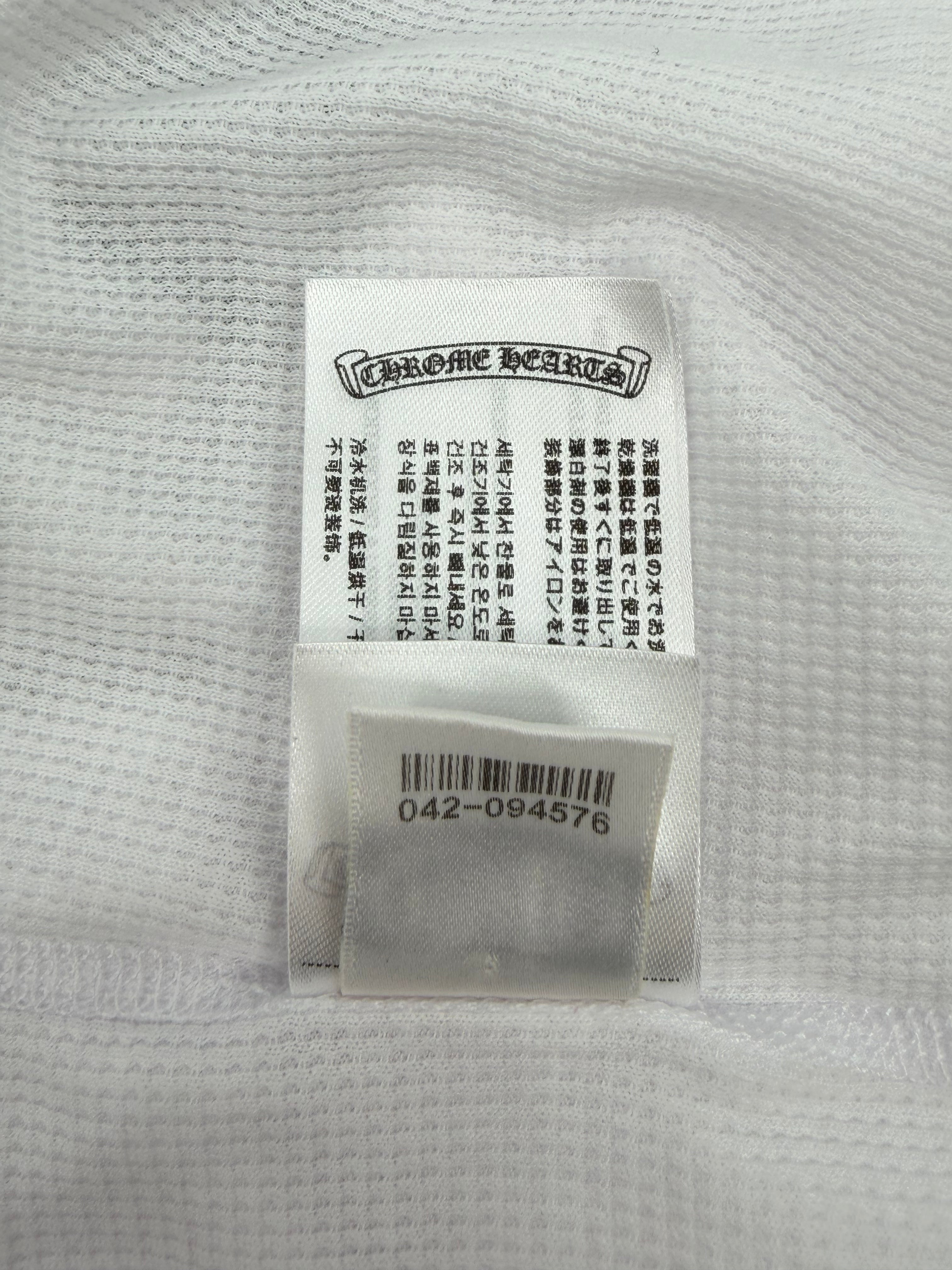 Dagger White Waffle Thermal Long Sleeve Tee