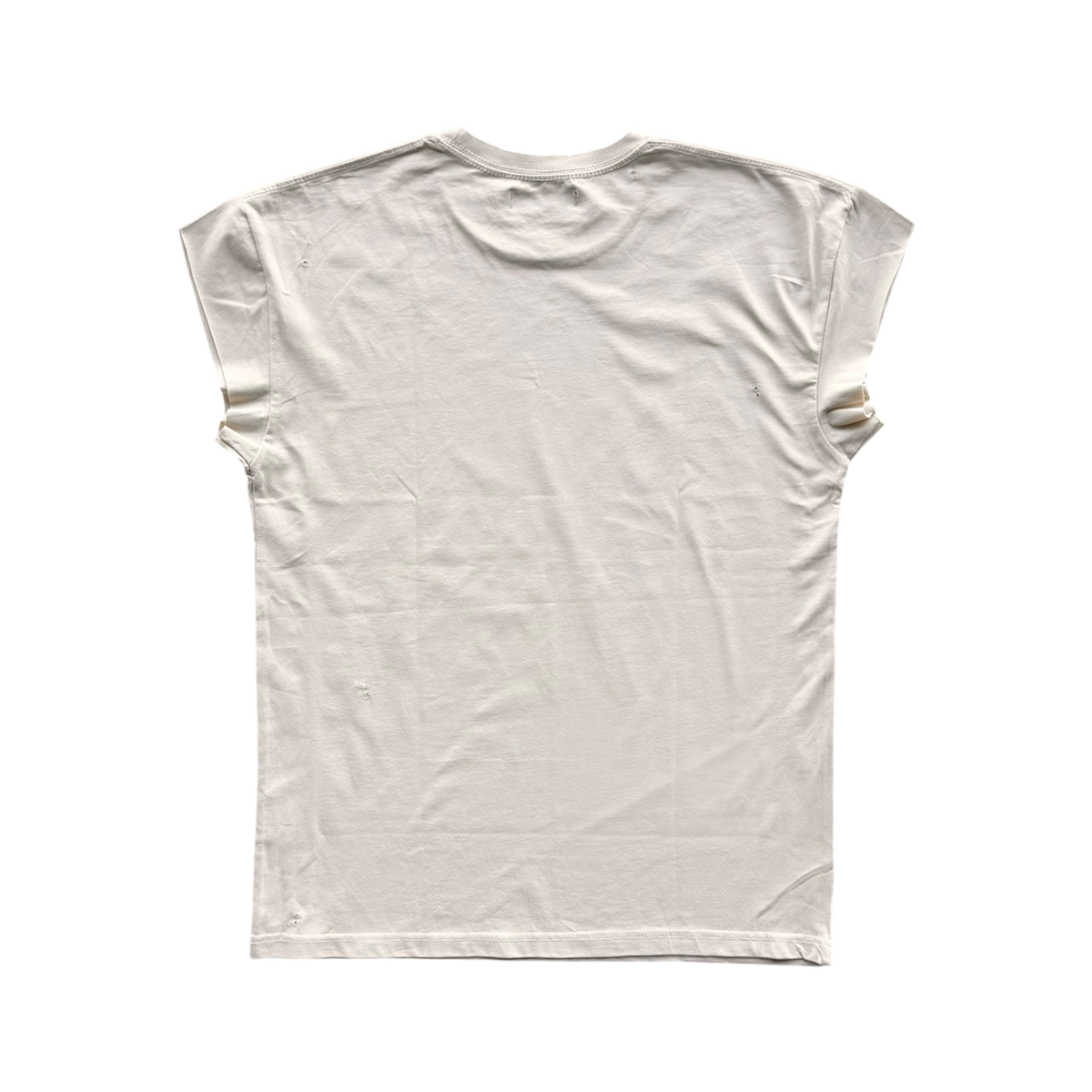 My Kind of Star Distressed Sleeveless Tee Cream