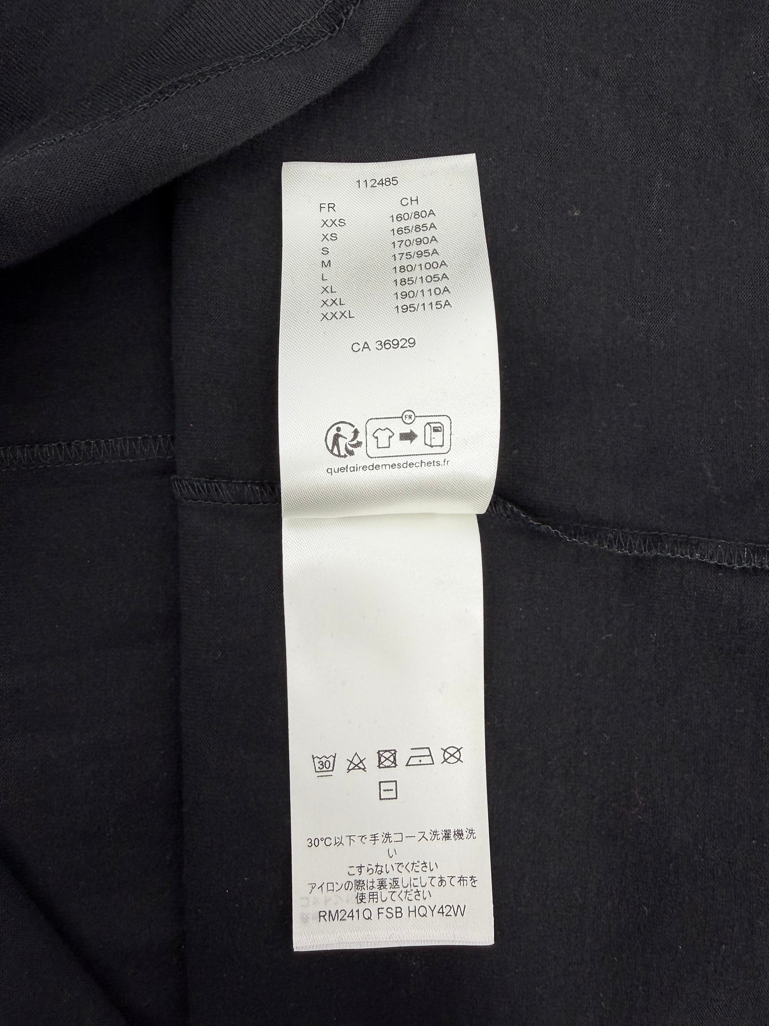 Gradient Cotton T-Shirt Black