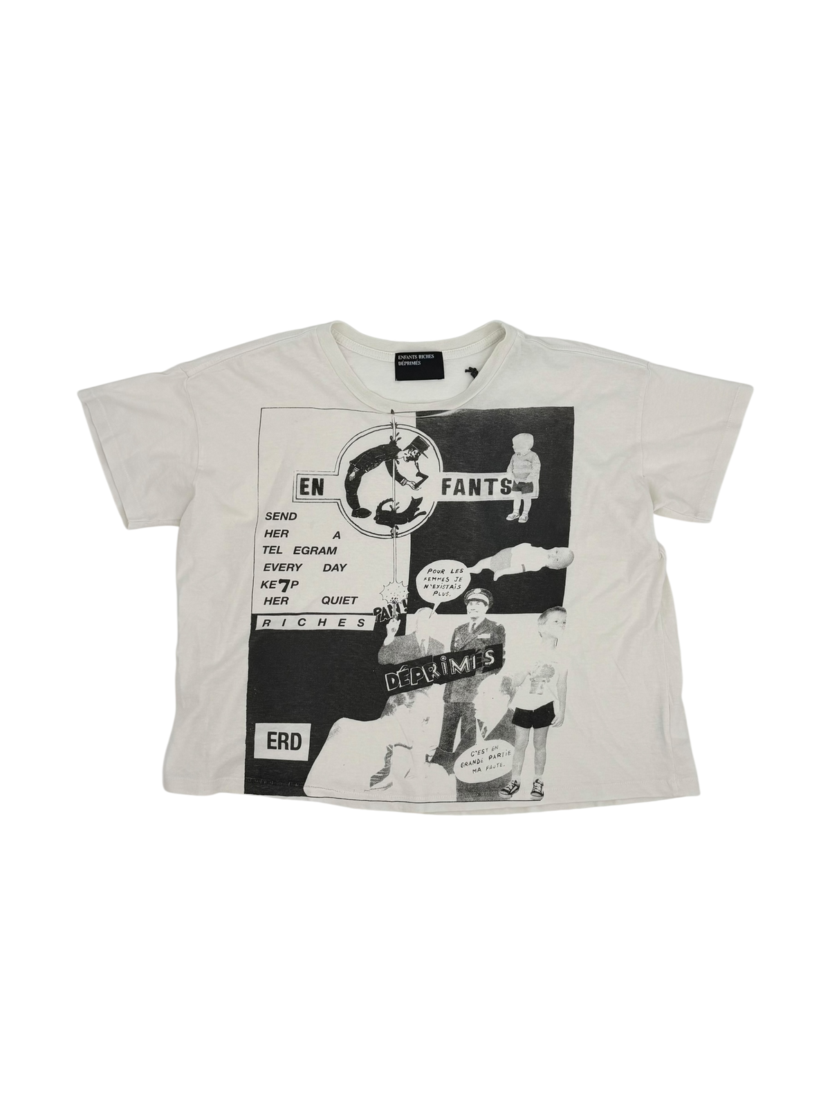 Keep Her Quiet Faded White Tee
