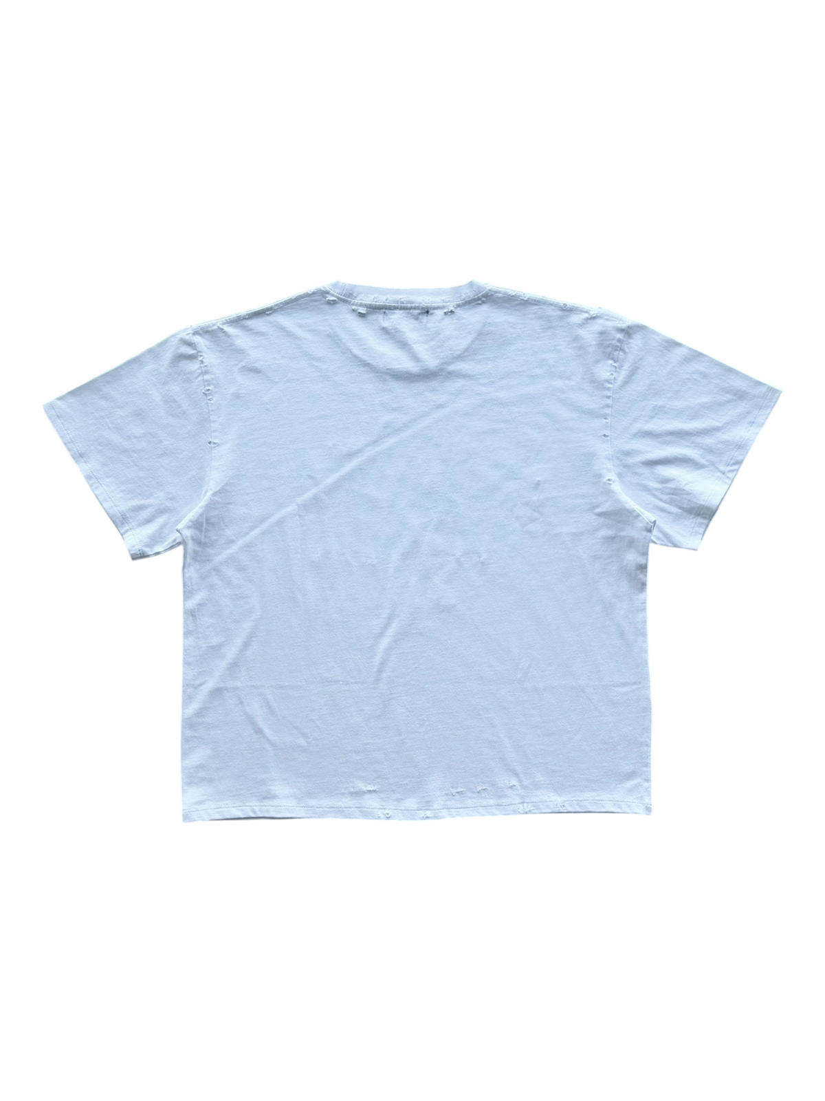Collage Distressed Tee White