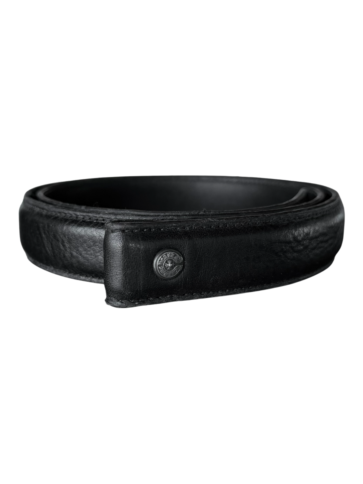 Black Leather Belt 1 Inch