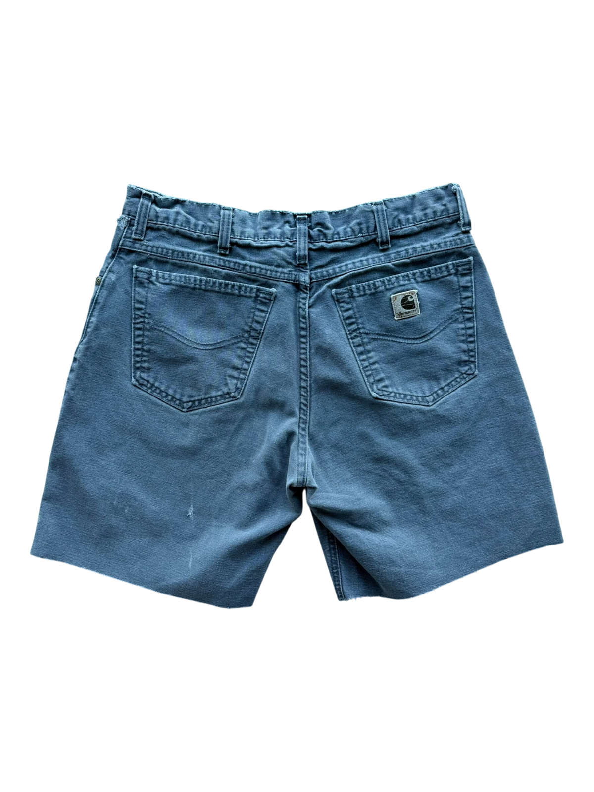 Grey Croc Patch Grey Denim Shorts