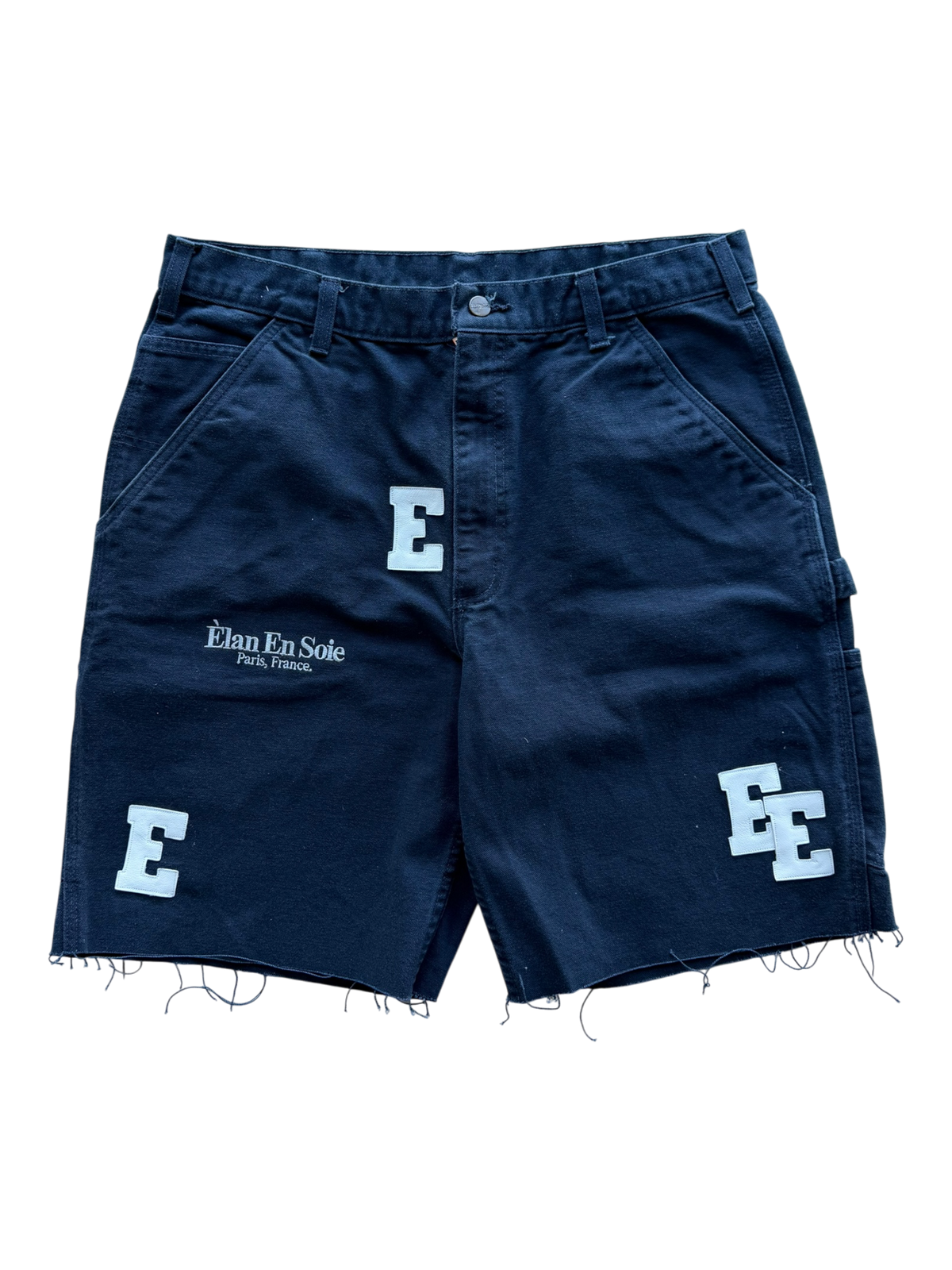 White Patch Navy Carpenter Shorts