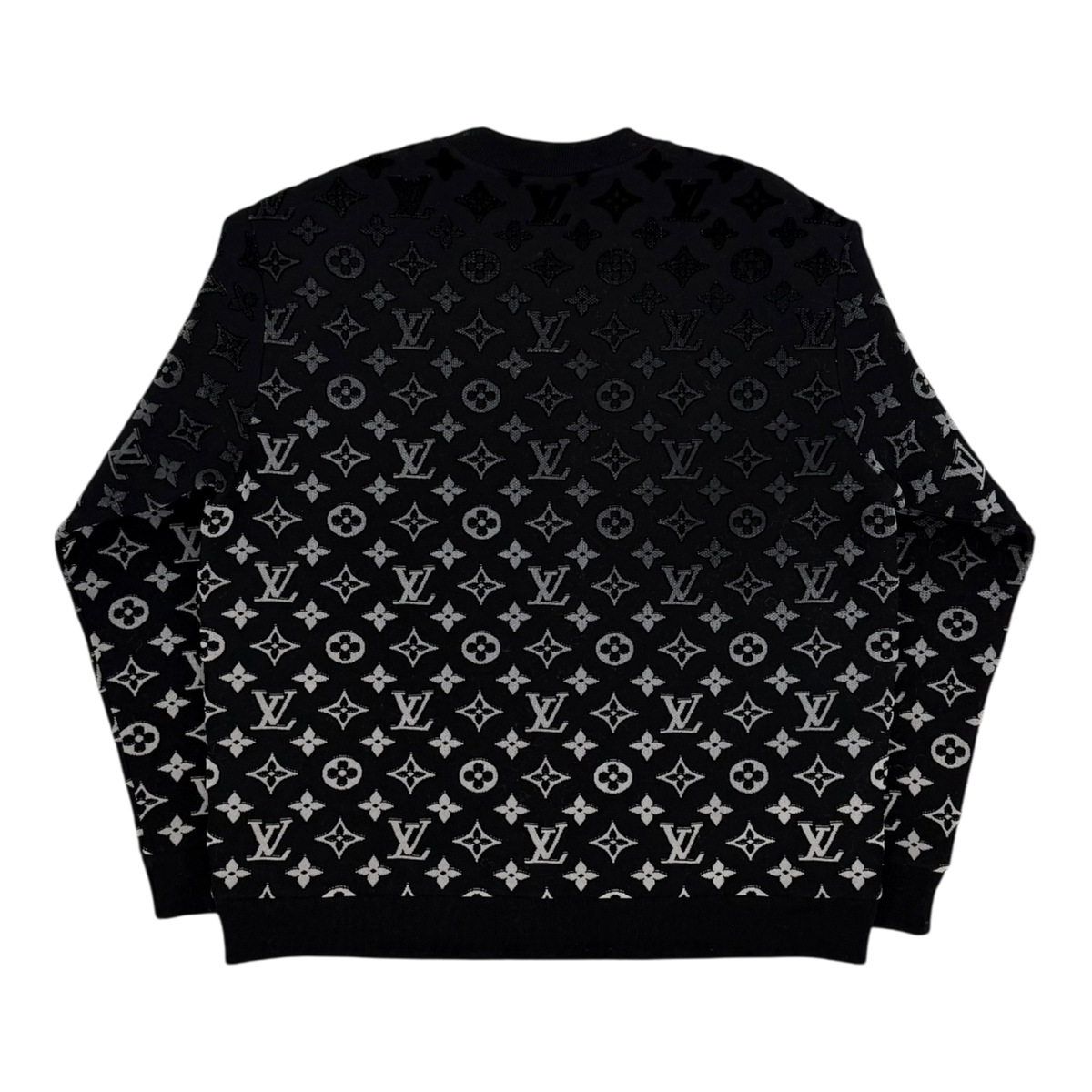 Black & White Gradient Monogram Sweater