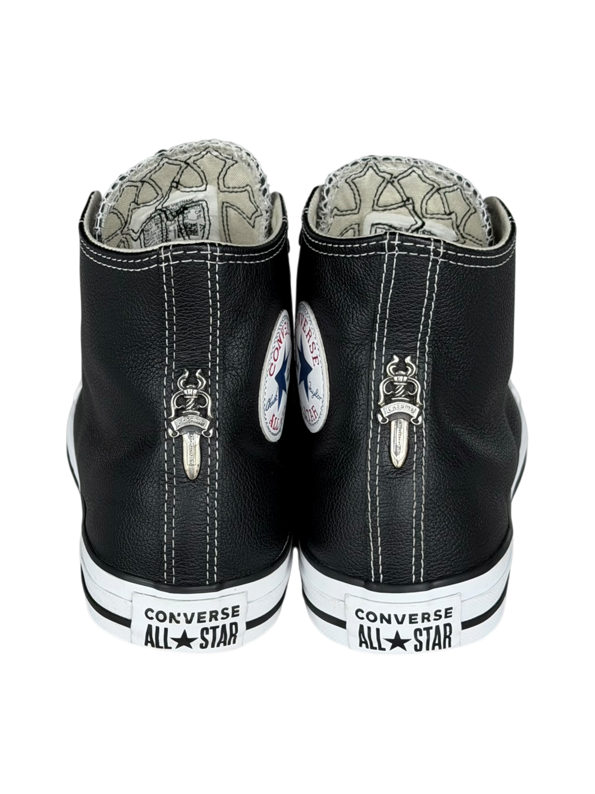 Leather Triple cross Patch Converse High Top Sneakers