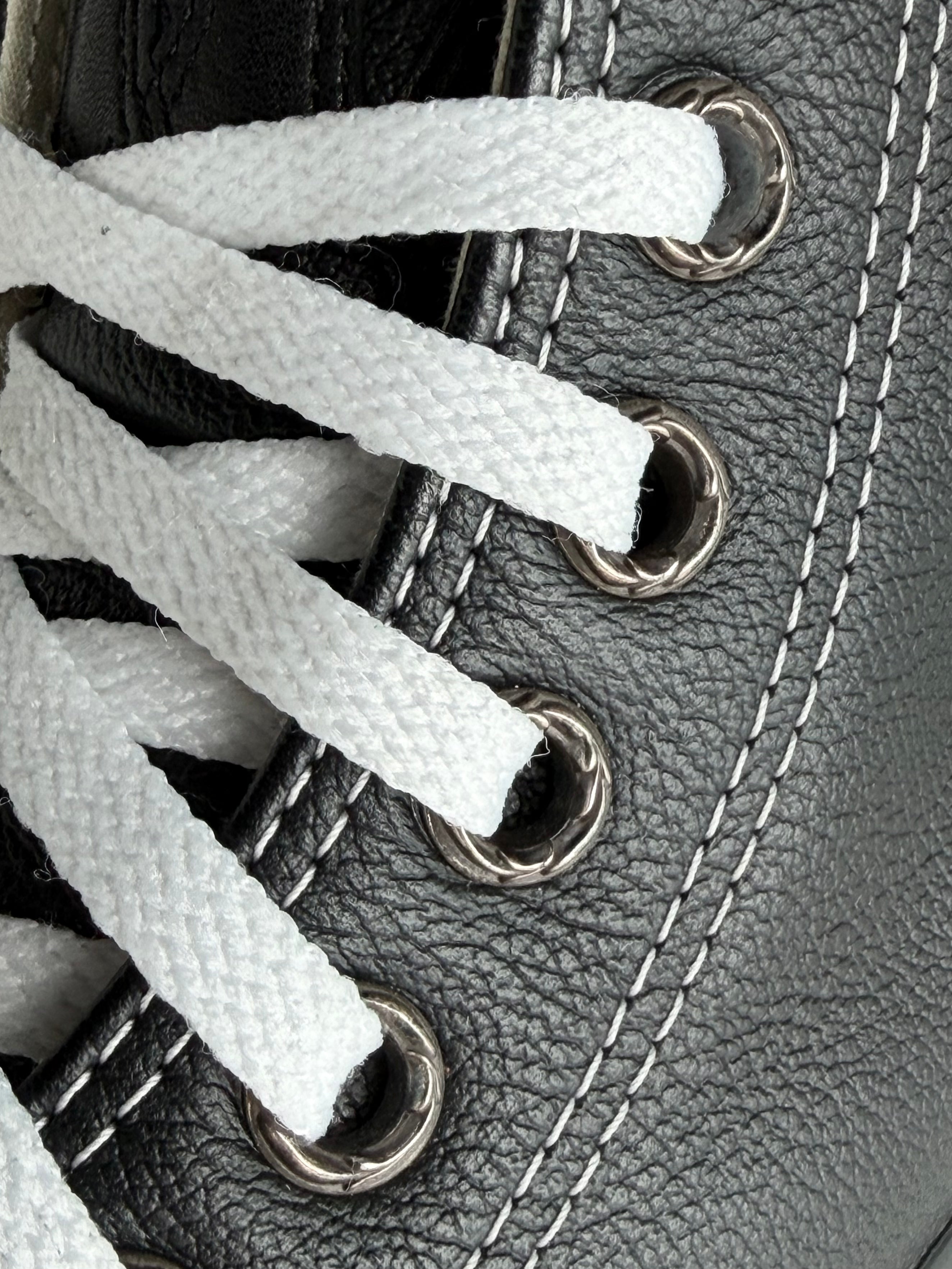 Leather Triple cross Patch Converse High Top Sneakers