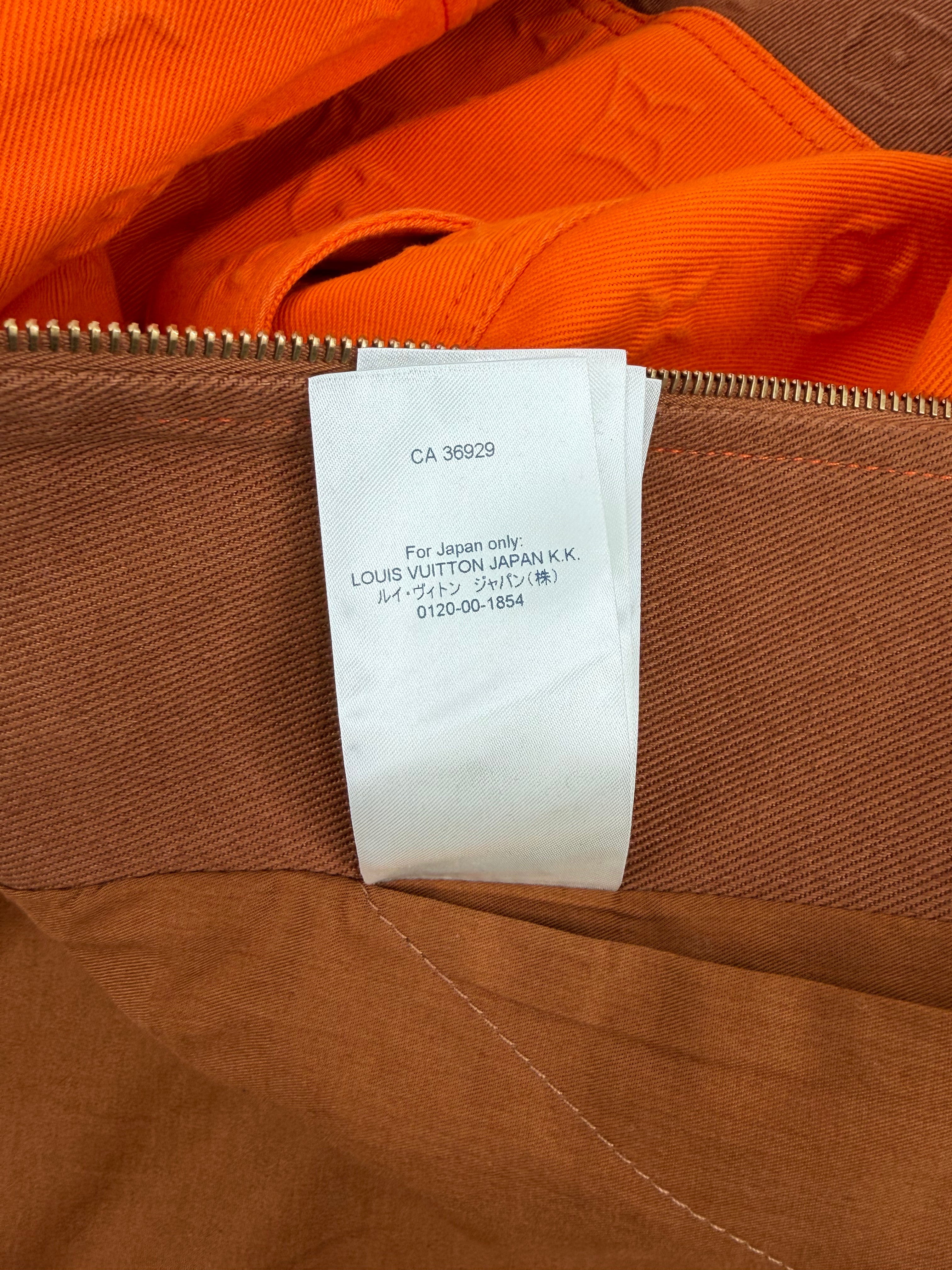 Monogram Hooded Denim Carpenter Jacket