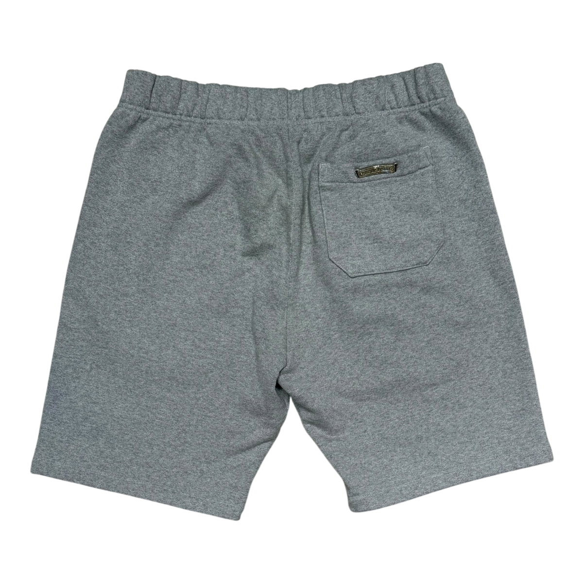 Cemetery Leather Cross Patch Paper Jam Grey Shorts