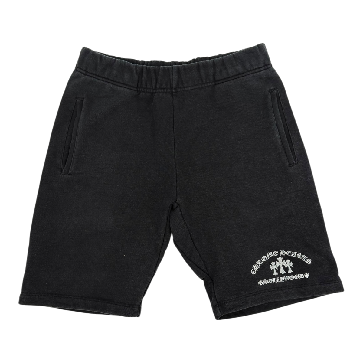 Triple Cross Logo Embroidered Shorts