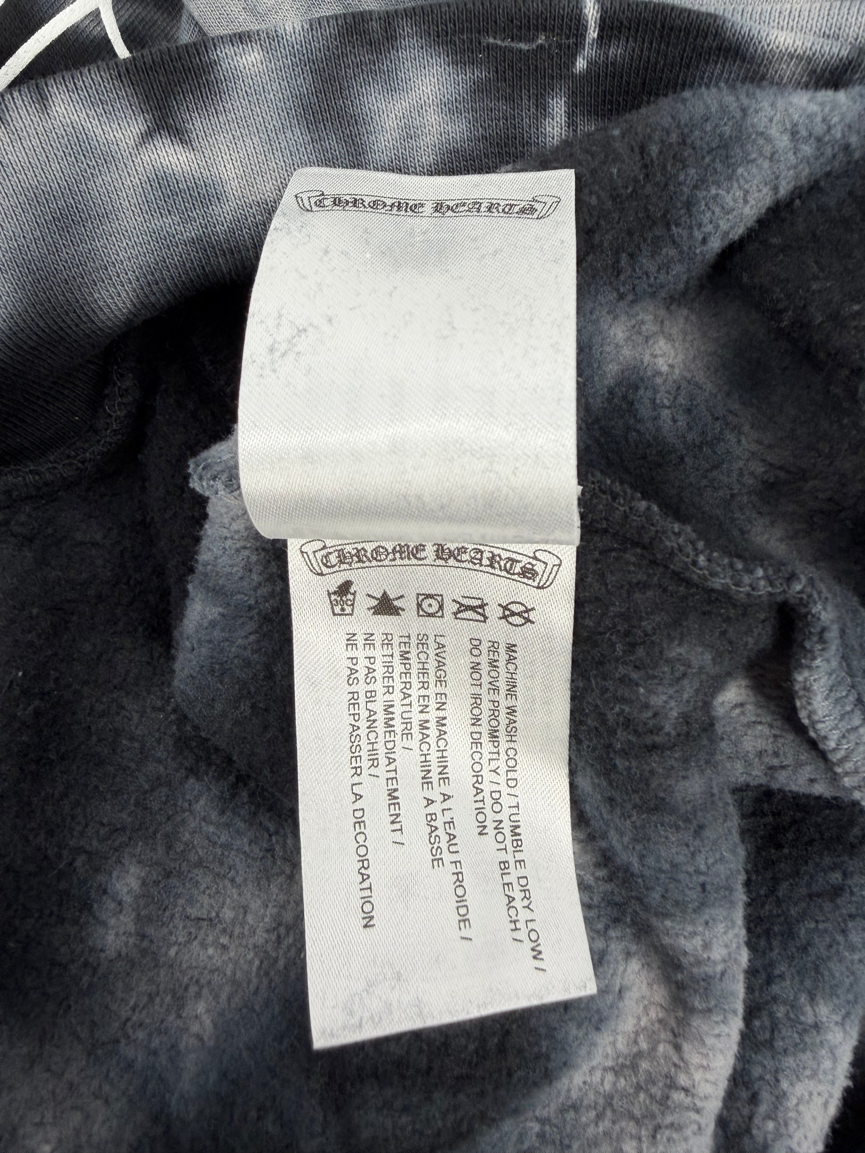 Horseshoe Hoodie Black Tie Dye