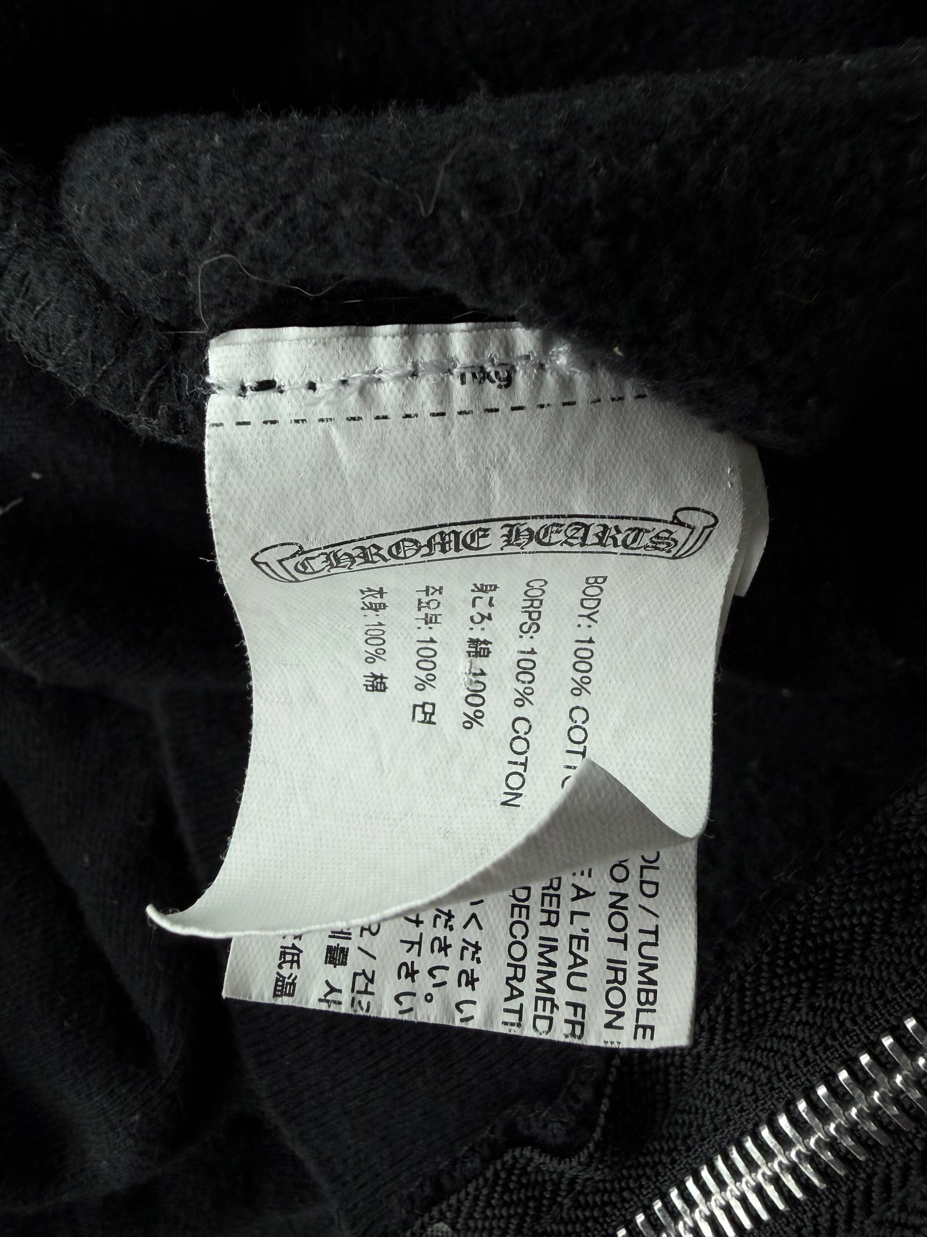 Vintage Kids Red Scroll Logo Zip Up Hoodie Black