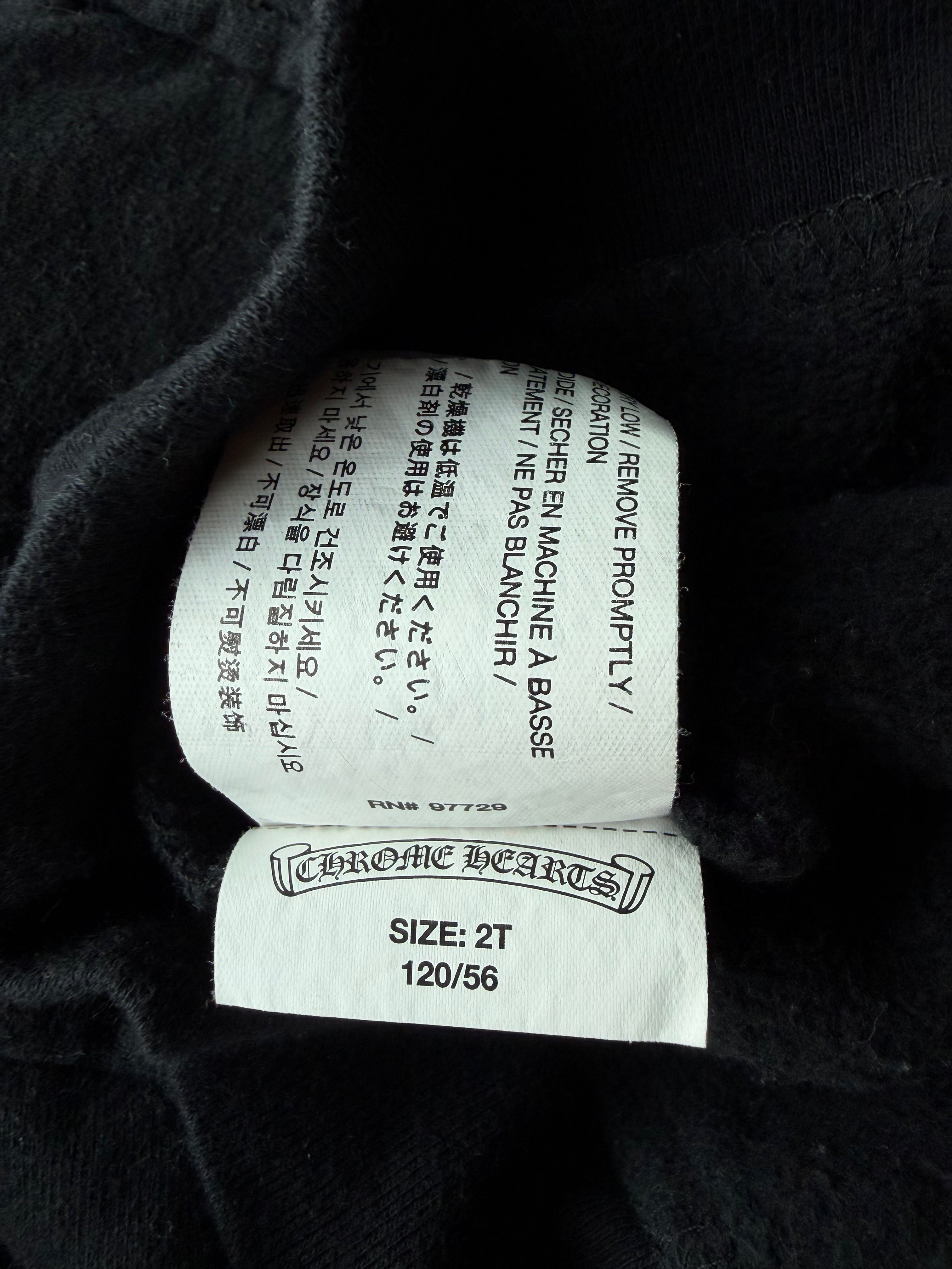 Vintage Kids Red Scroll Logo Zip Up Hoodie Black