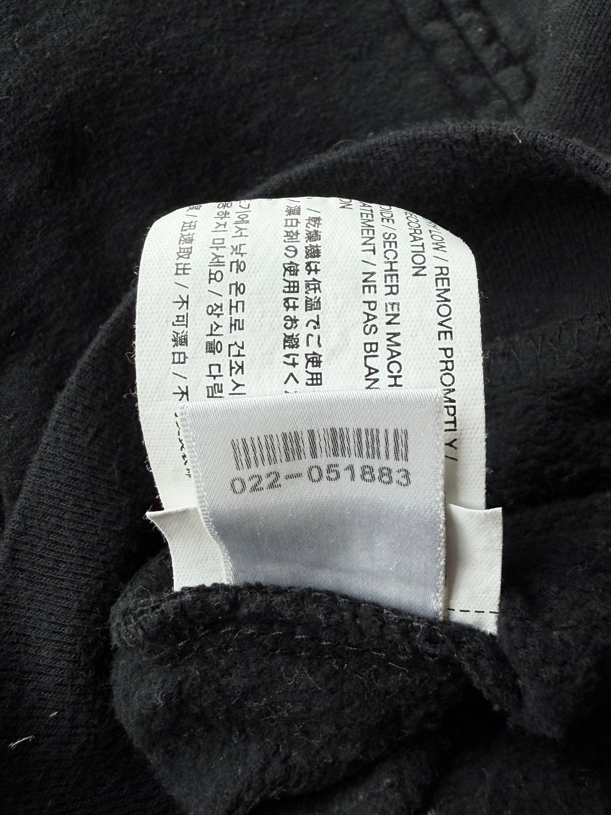 Vintage Kids Red Scroll Logo Zip Up Hoodie Black