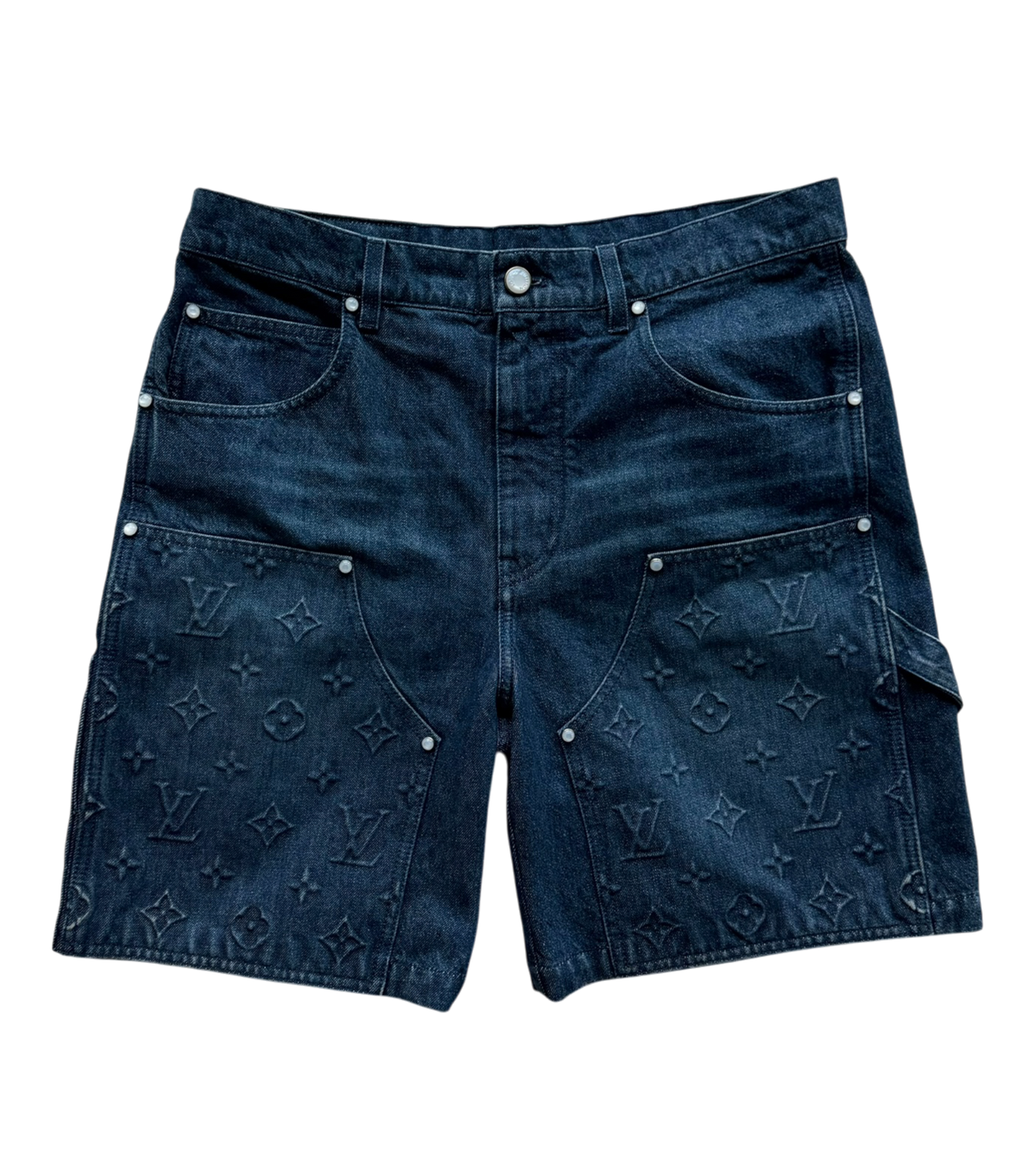 Indigo Carpenter Denim Shorts