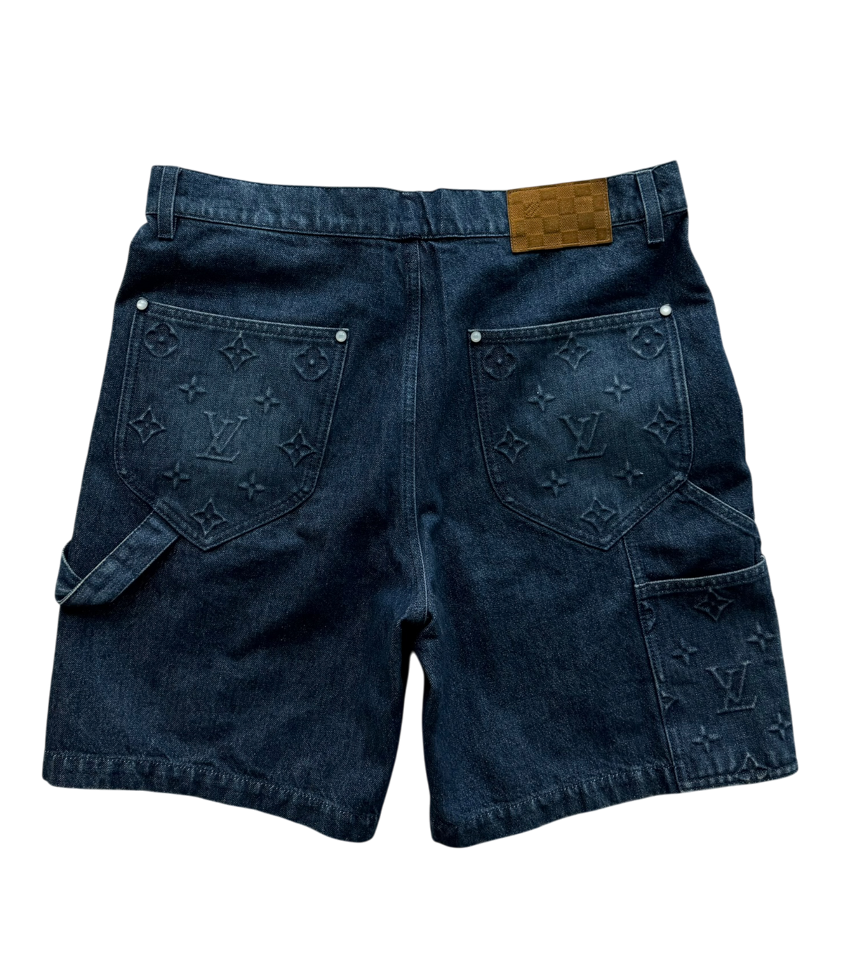 Monogram Indigo Carpenter Denim Shorts