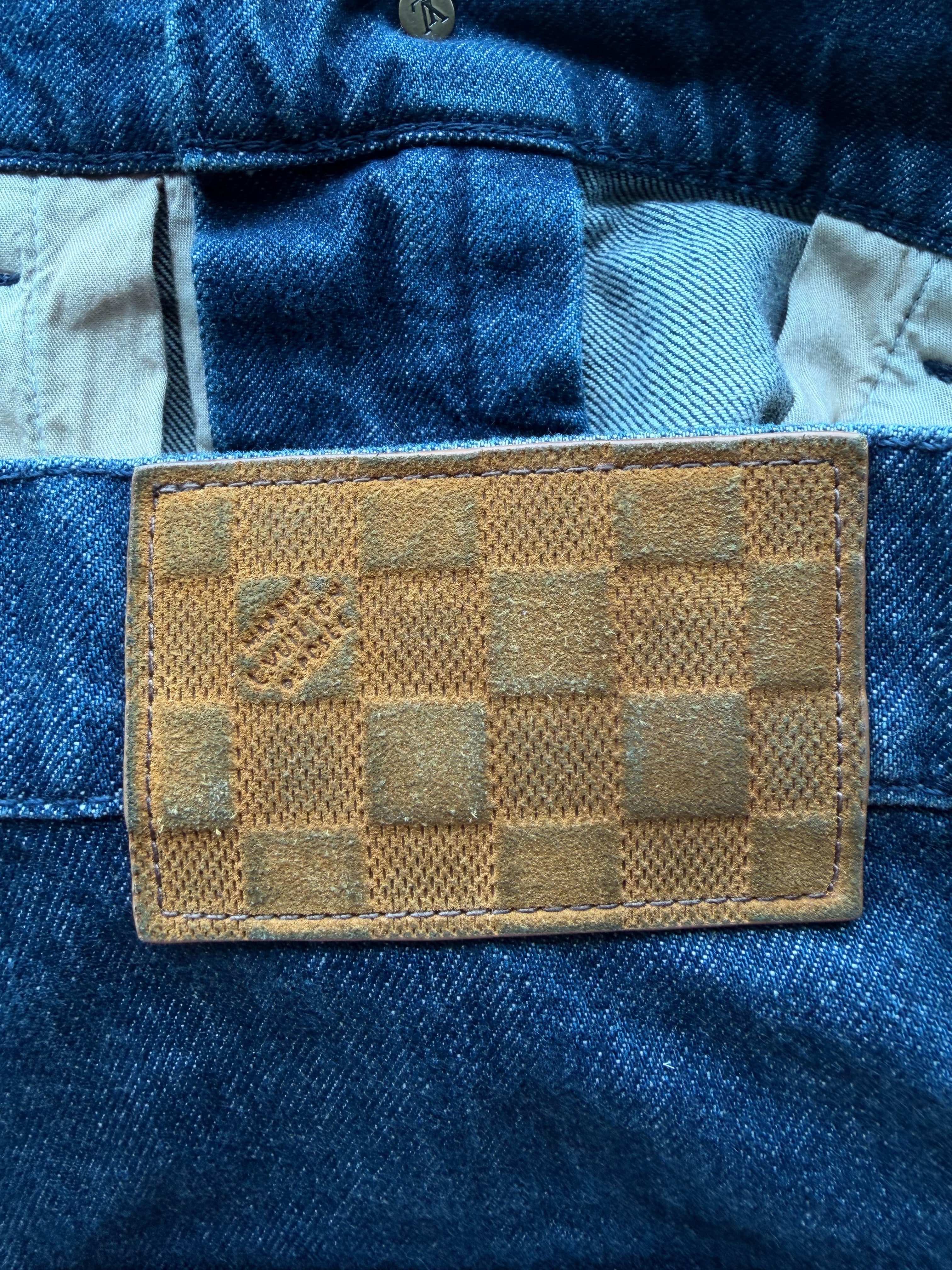 Monogram Indigo Carpenter Denim Shorts