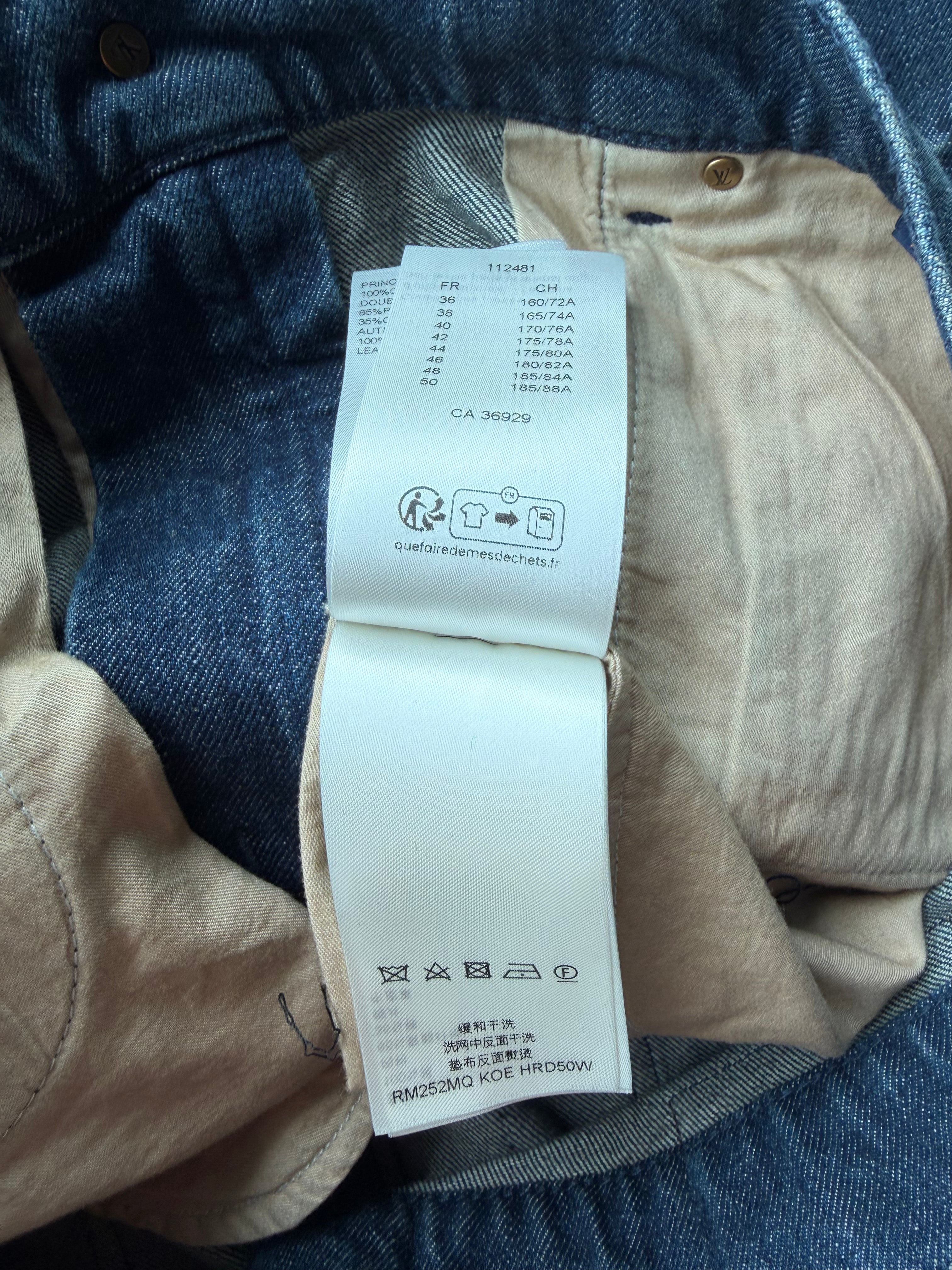 Monogram Indigo Carpenter Denim Shorts