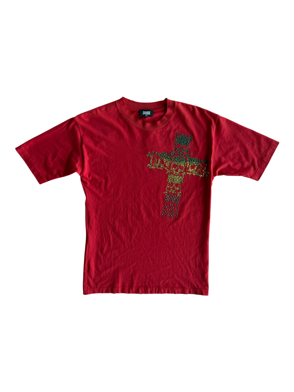 Skull Cross Vinatge Tee Red