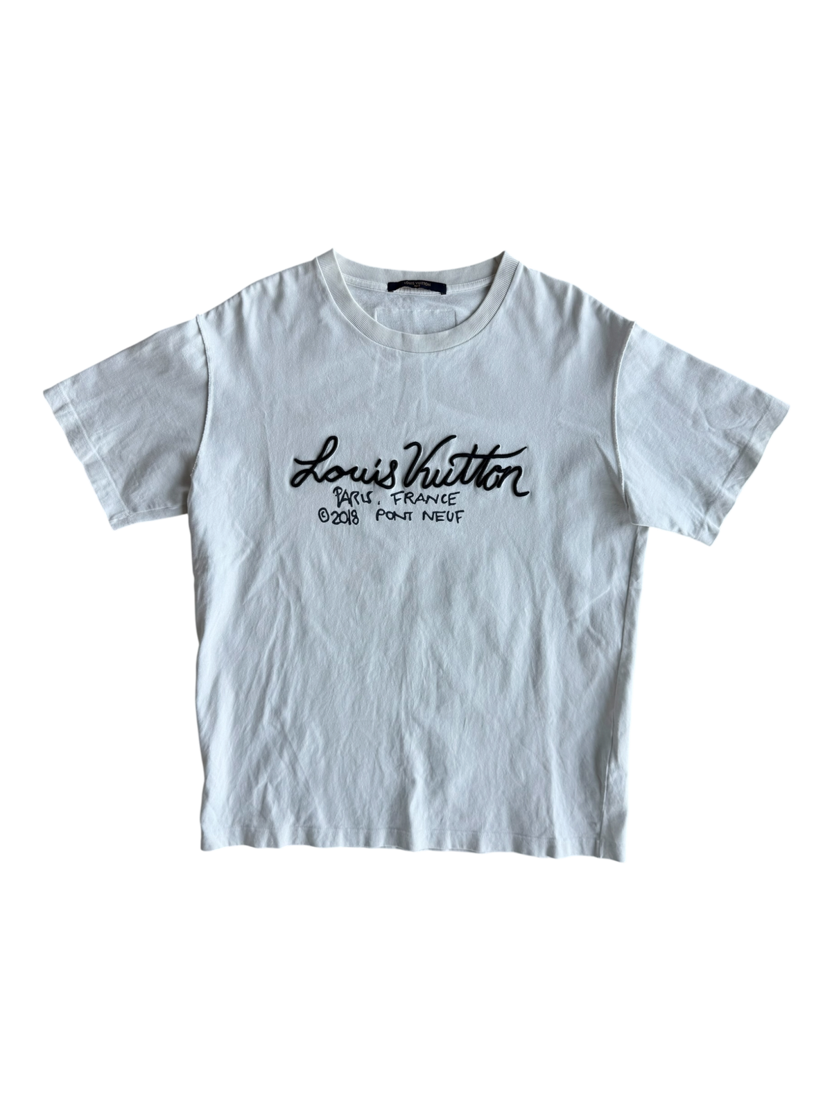 White Pont Neuf Embroidered T-Shirt