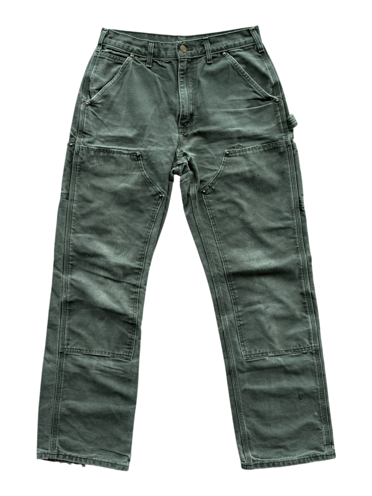 Grey Green Vintage Carpenter Pants
