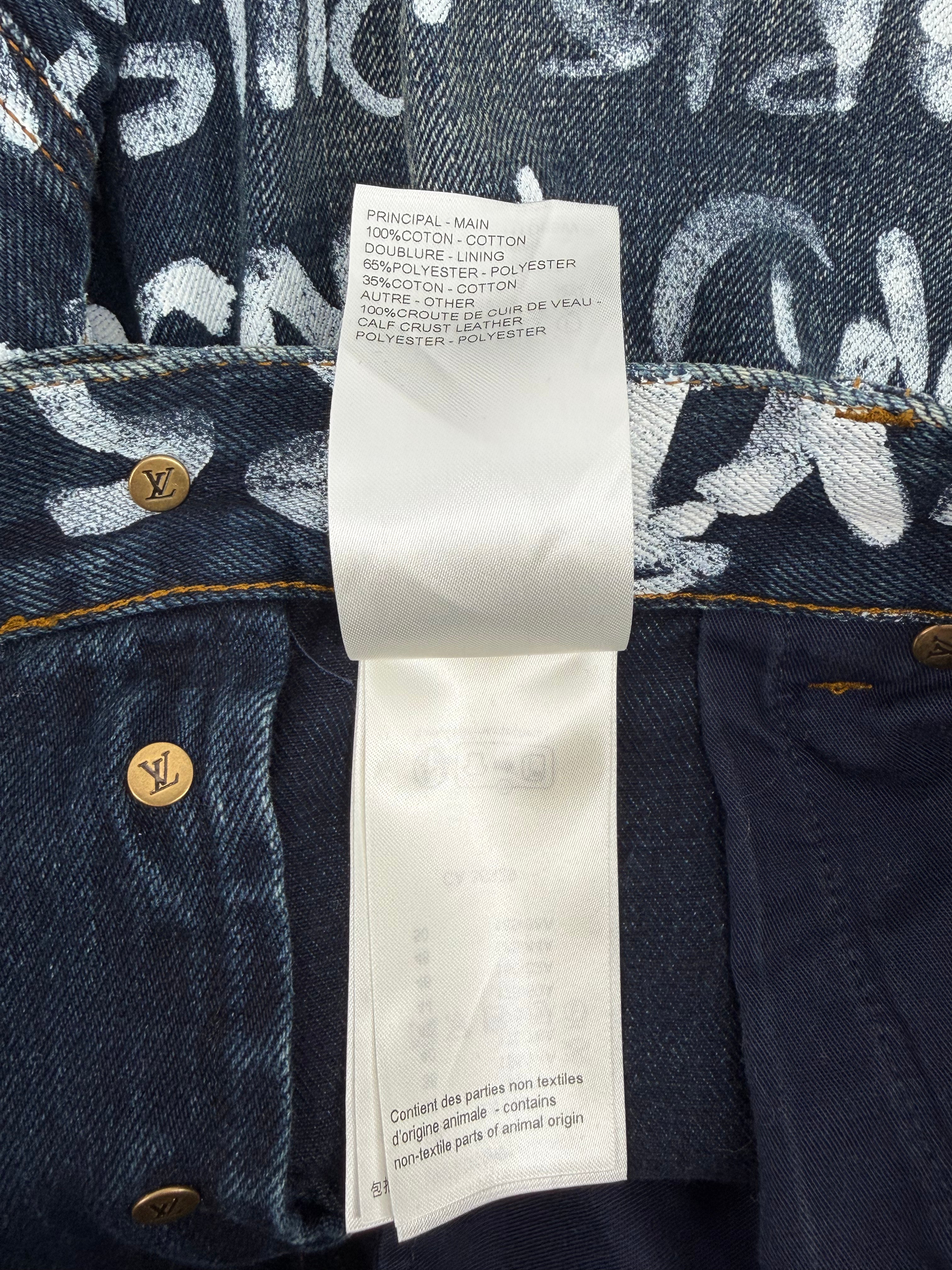 Indigo Denim Graffiti Skate Pants