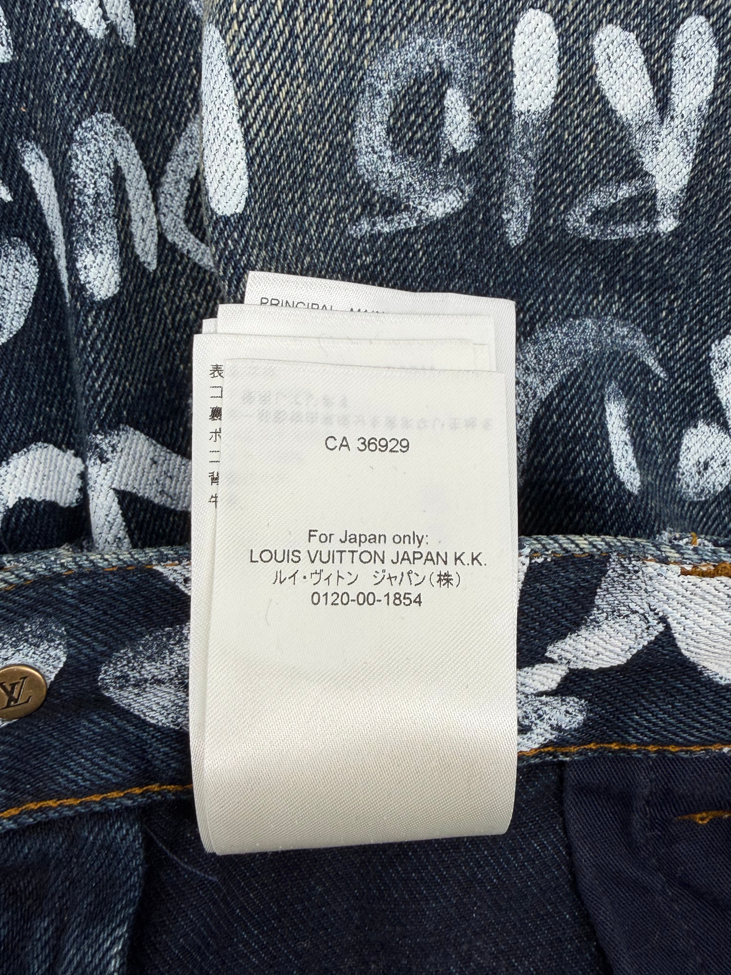 Indigo Denim Graffiti Skate Pants