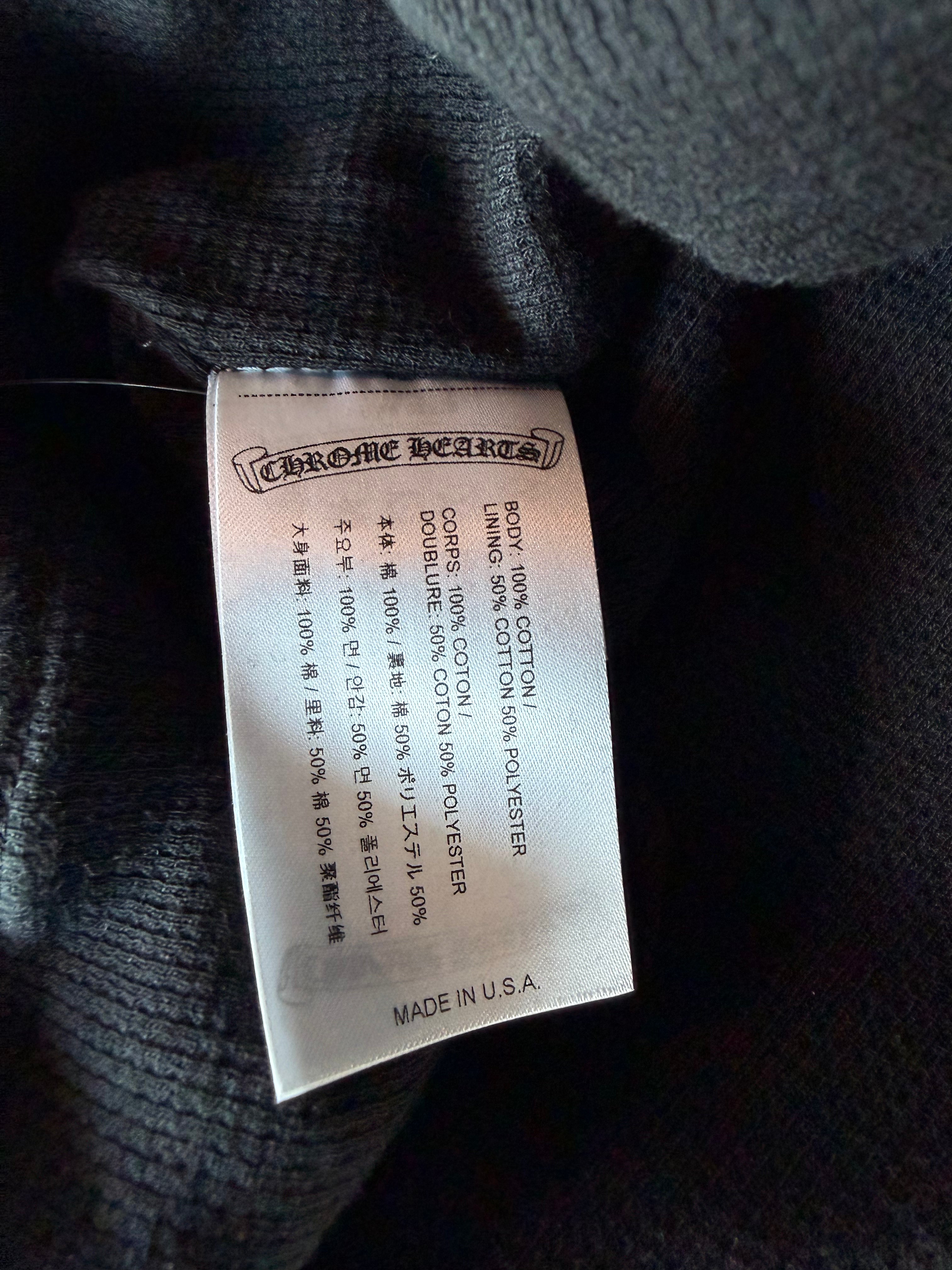 Black & White Script Logo Thermal Line Zip Up Hoodie