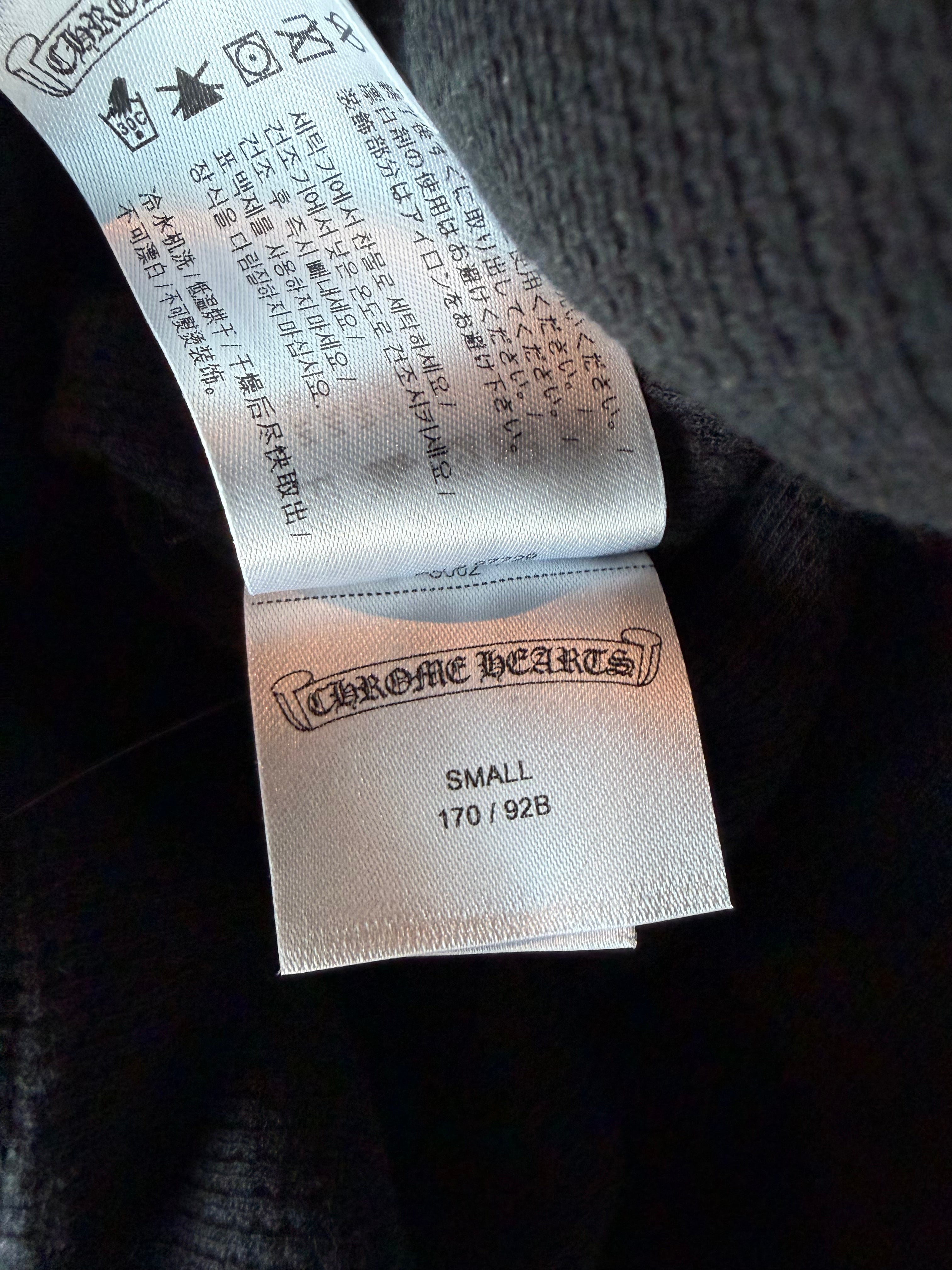 Black & White Script Logo Thermal Line Zip Up Hoodie