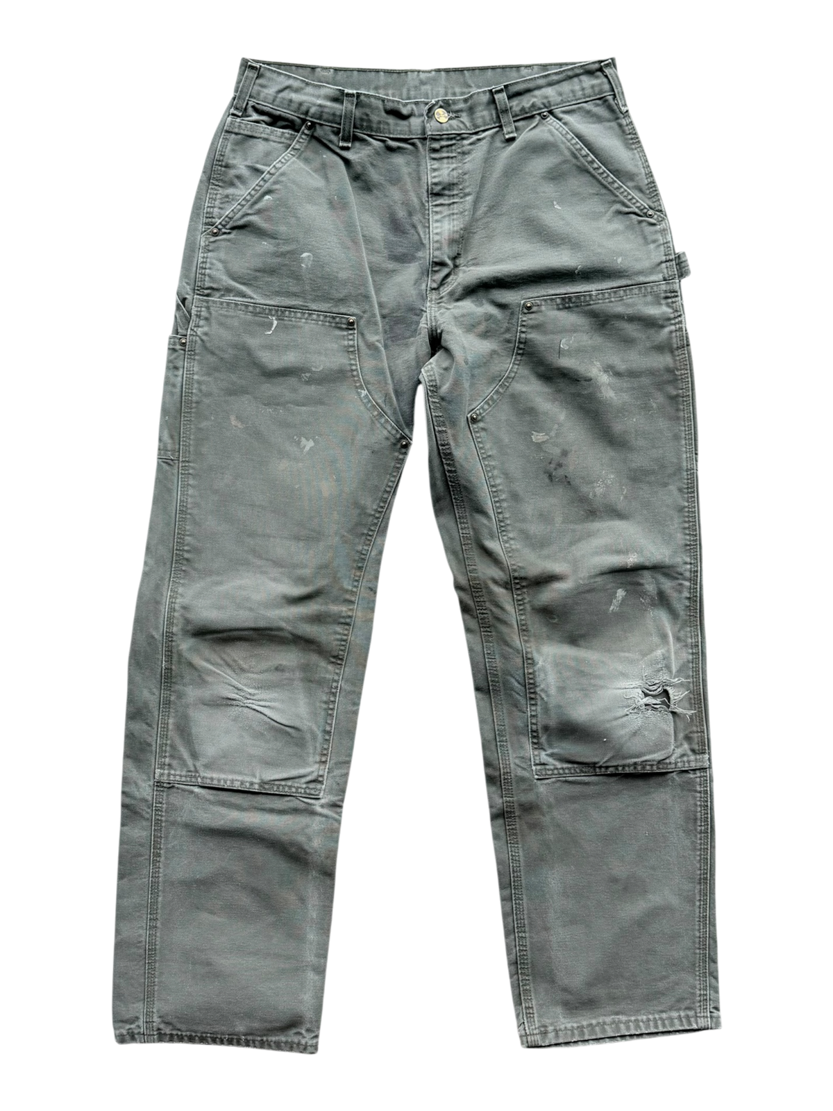 Grey Green Vintage Carpenter Pants