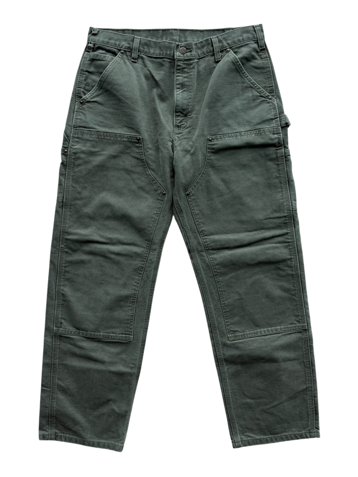 Grey Green Vintage Carpenter Pants