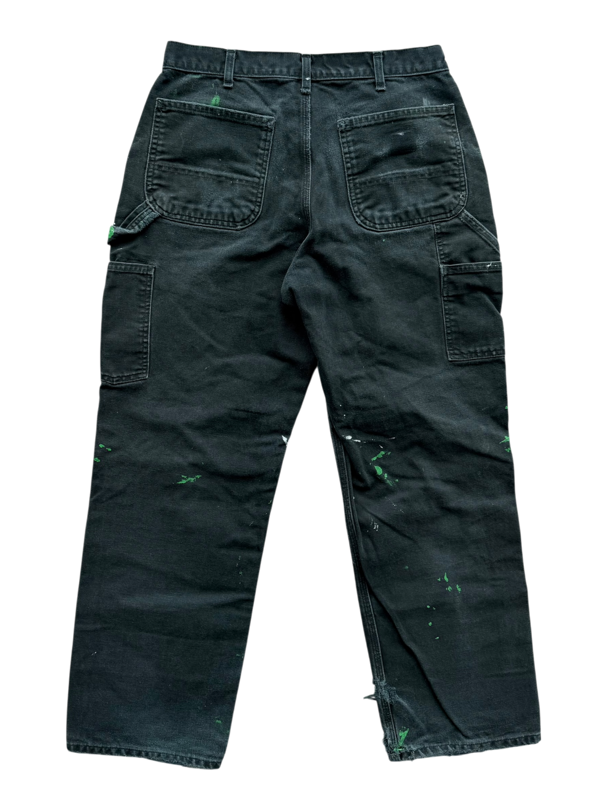 Black Paint Splatter Vintage Carpenter Pants