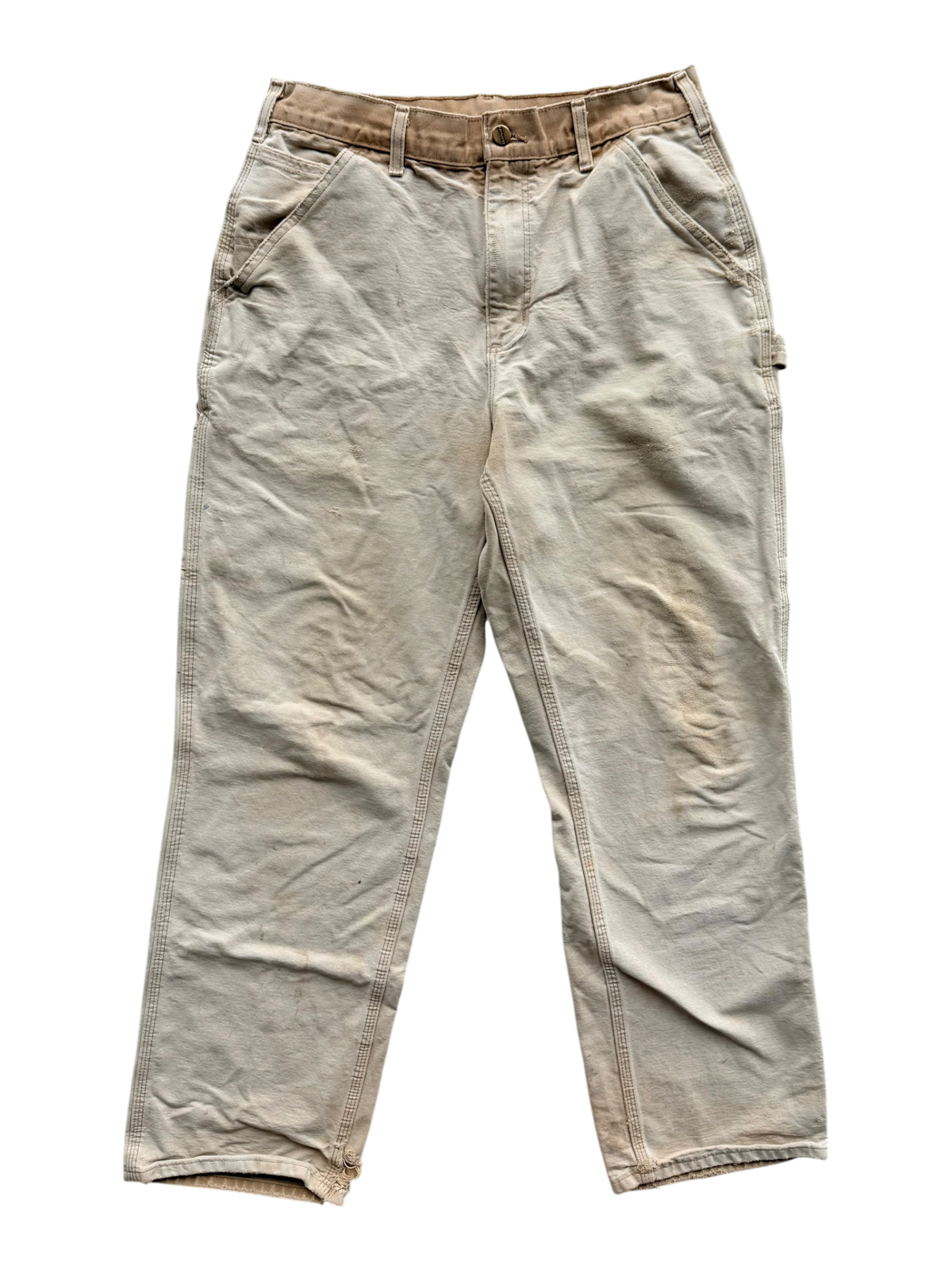 Tan Sun Faded Vintage Carpenter Pants