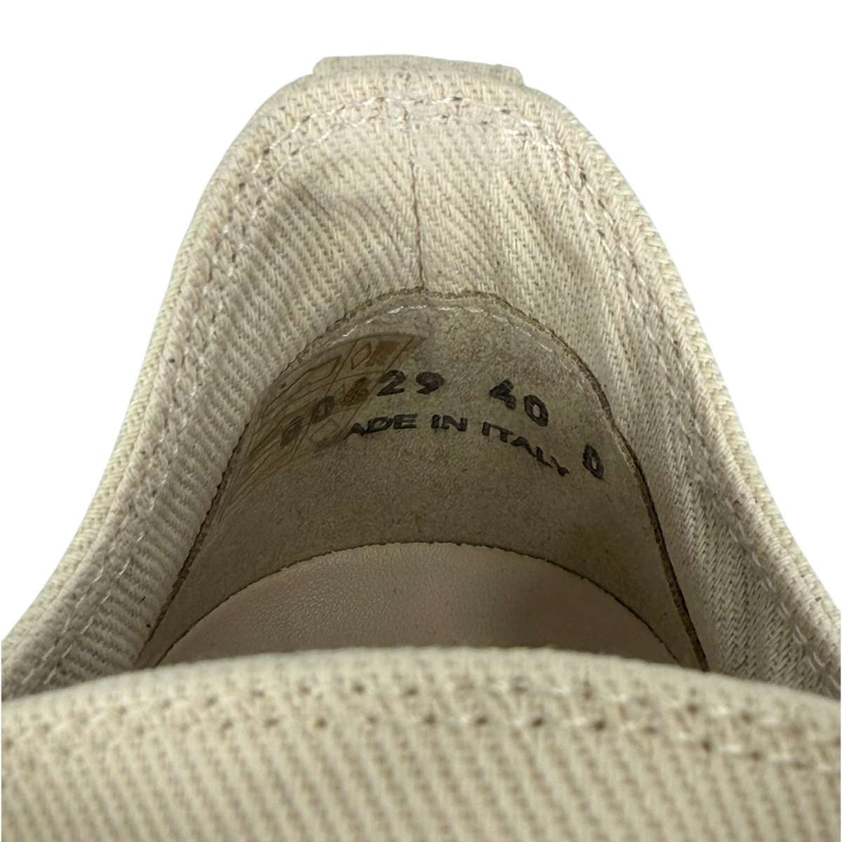 Drkshdw Natural Canvas-Toed Jumbo Lace Sneakers