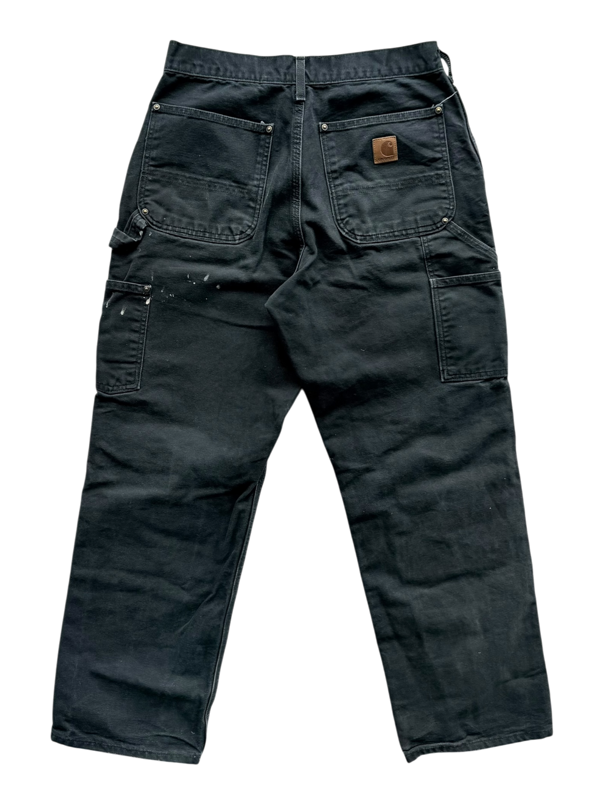 Black Paint Splatter Vintage Carpenter Pants