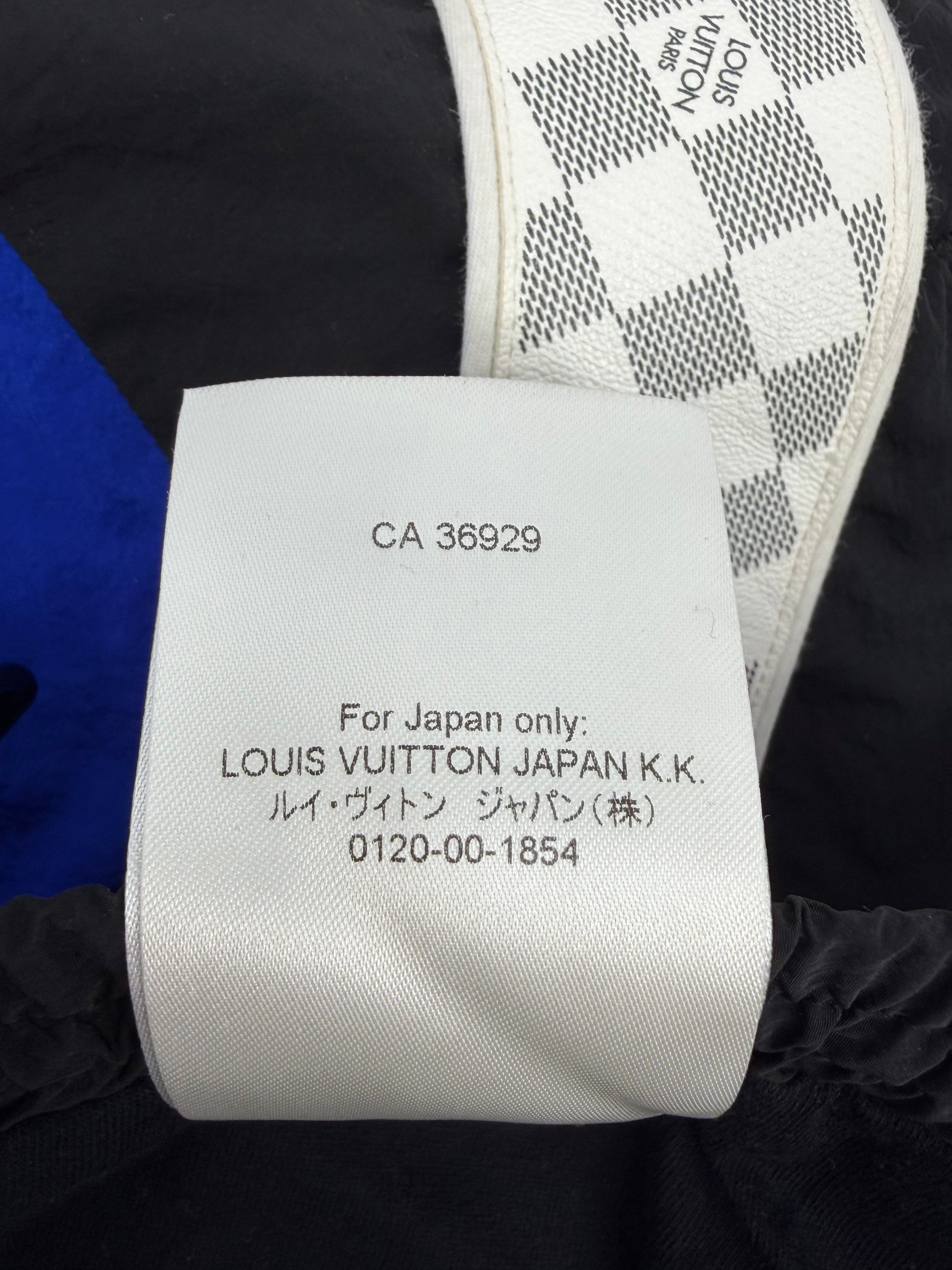 SS22 Amen Break Blue Damier Stripe Track Pants