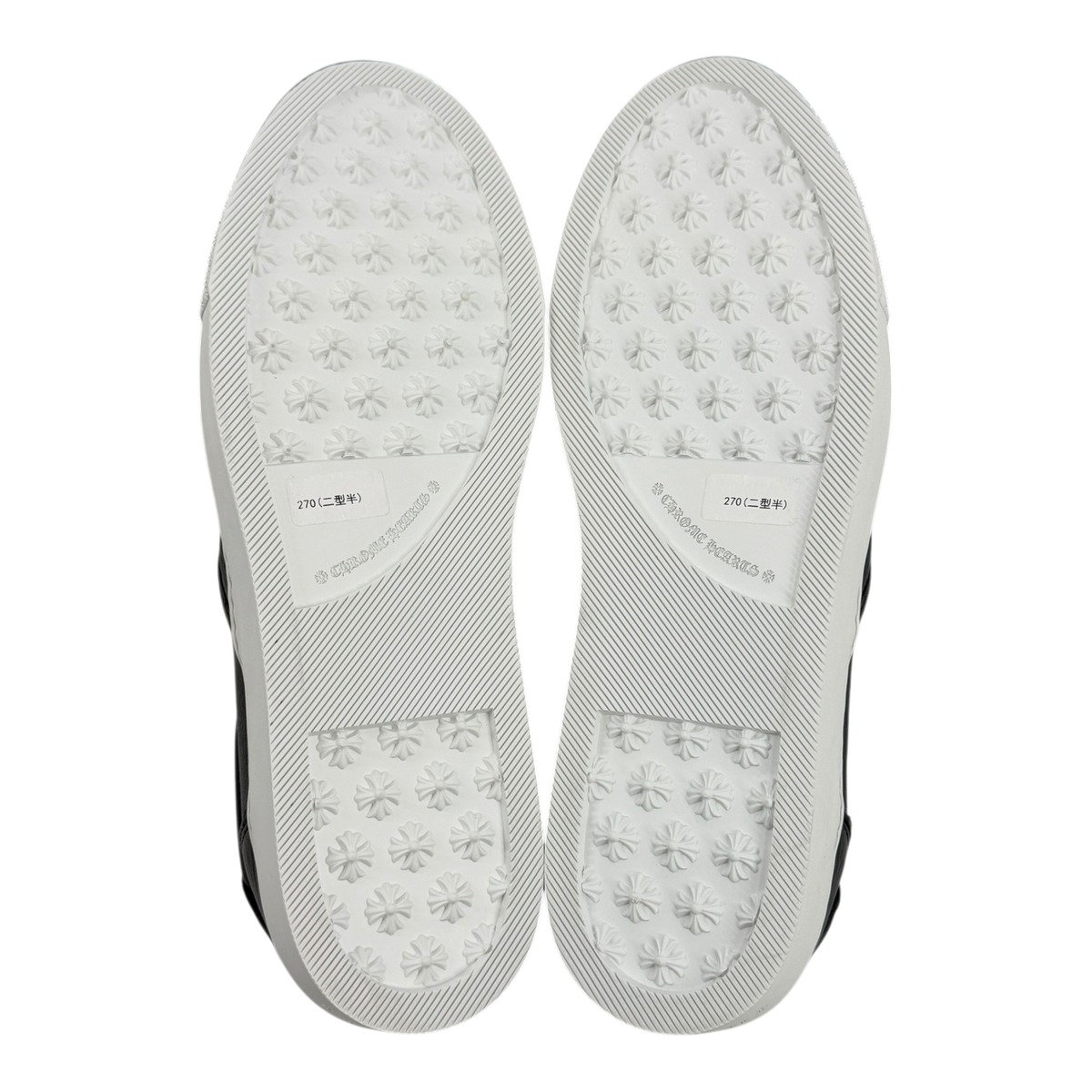 Black Leather Dagger Slip On Sneakers