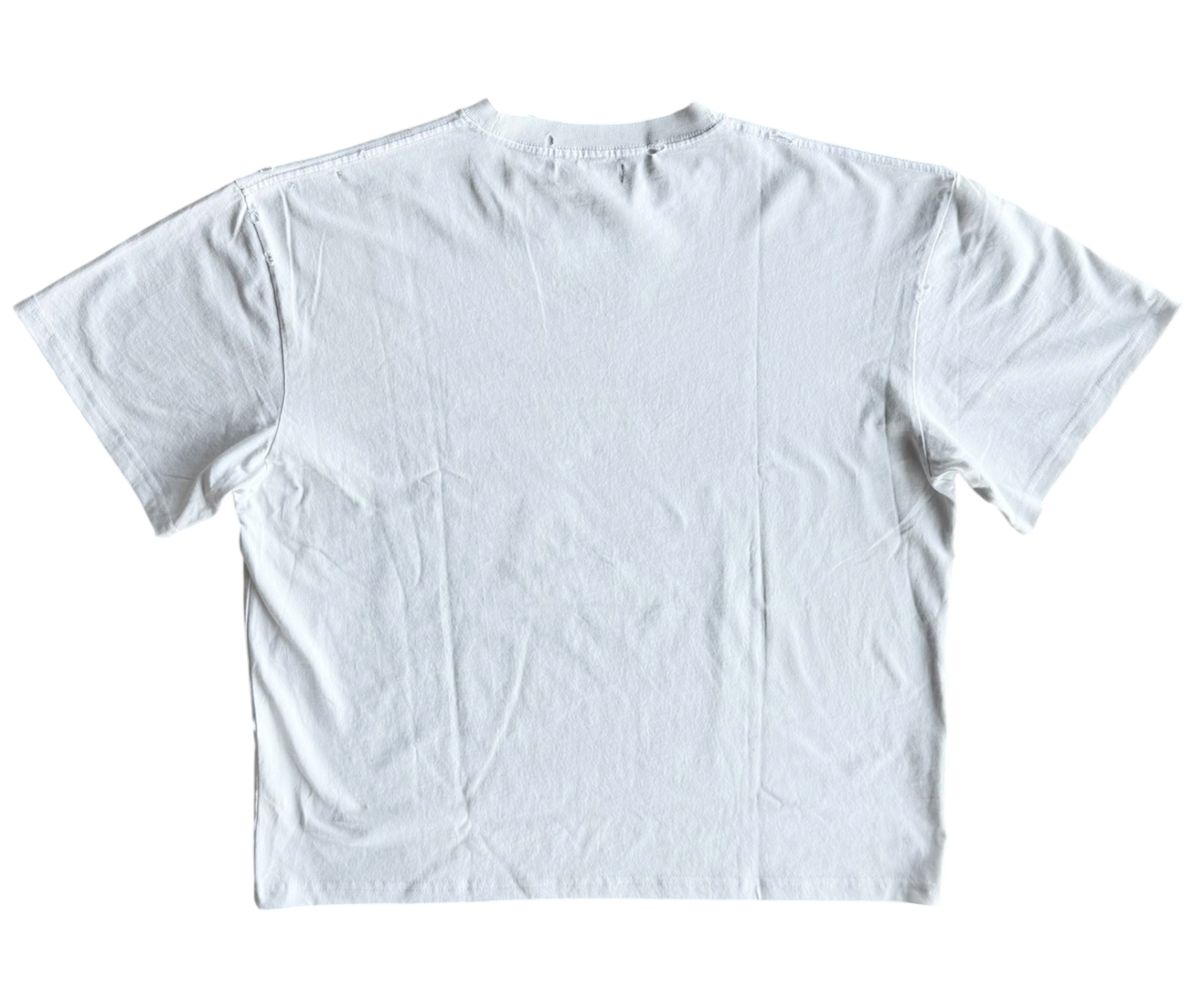 Burglary Distressed Tee White